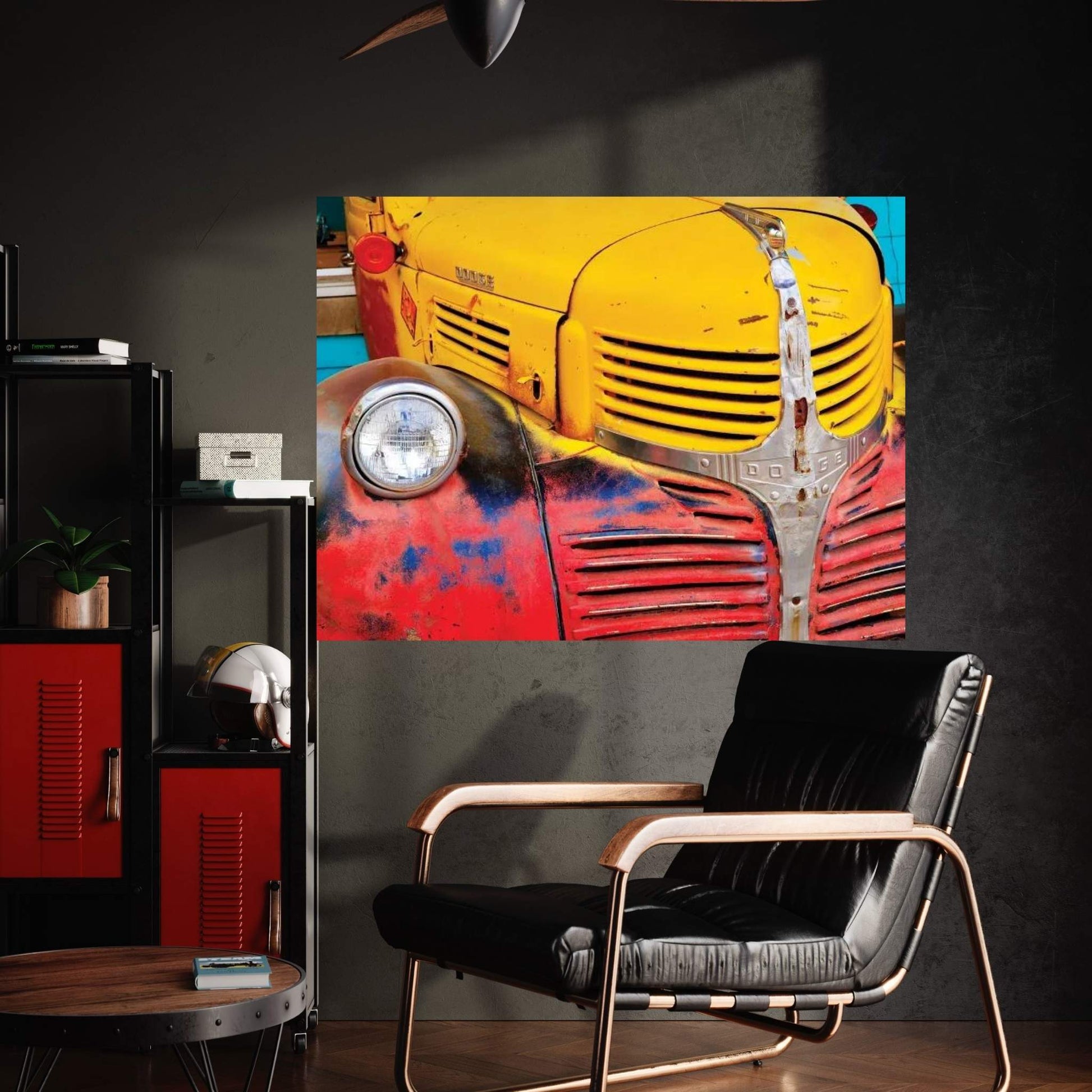 Primary Dodge Canvas Wall Art - Y Canvas