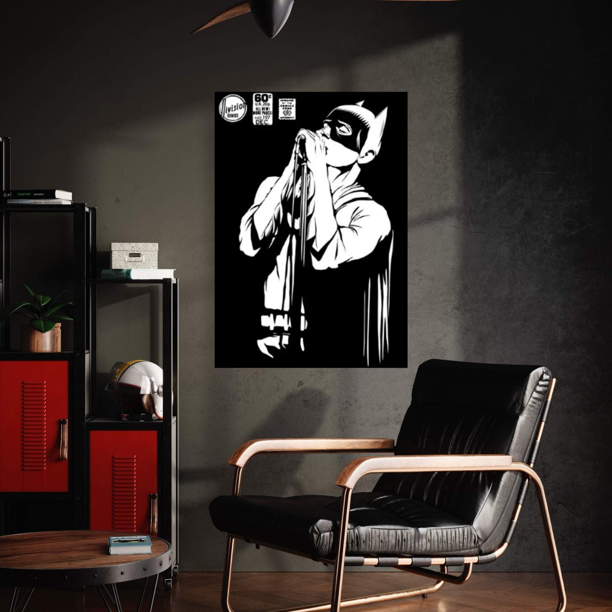 Post-Punk Shadowplay B&W Edition Canvas Wall Art - Y Canvas