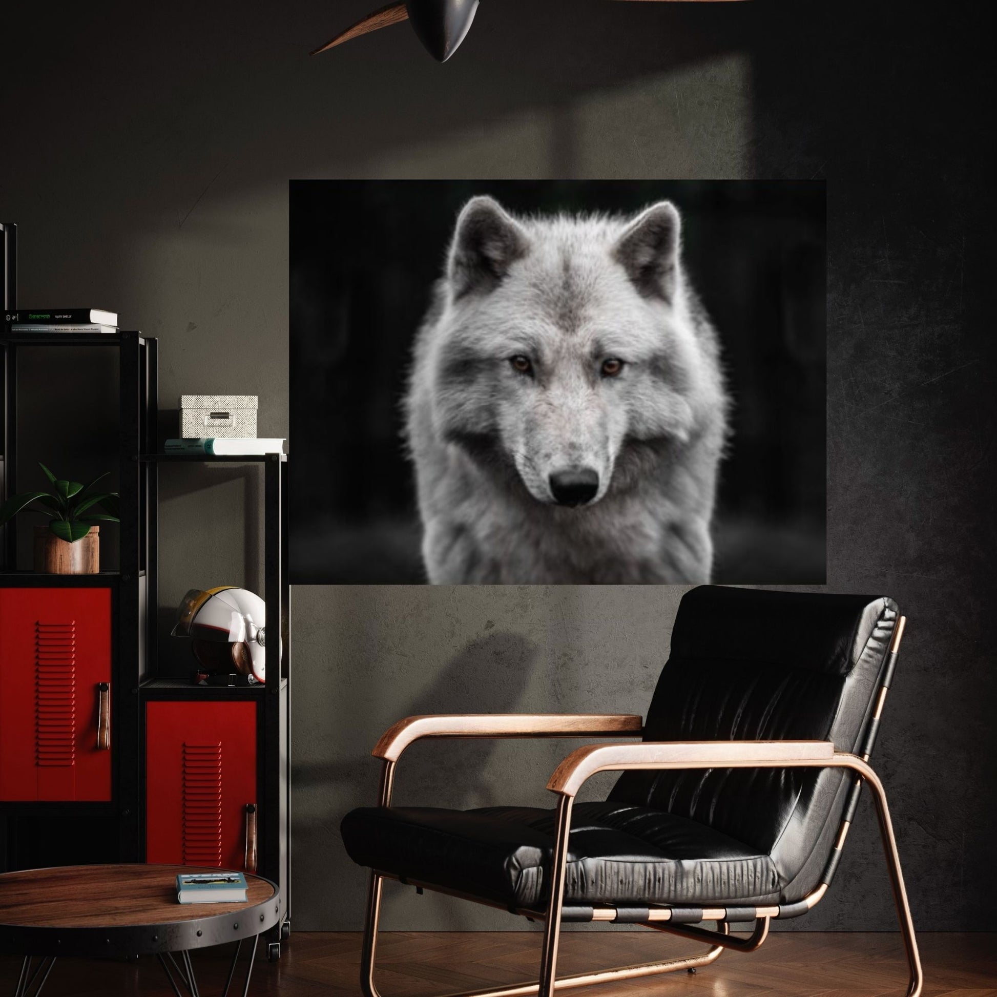 Grey Wolf Canvas Art Wolf Wall Art, Grey Wolf Canvas Animal Wall Decor - Y Canvas