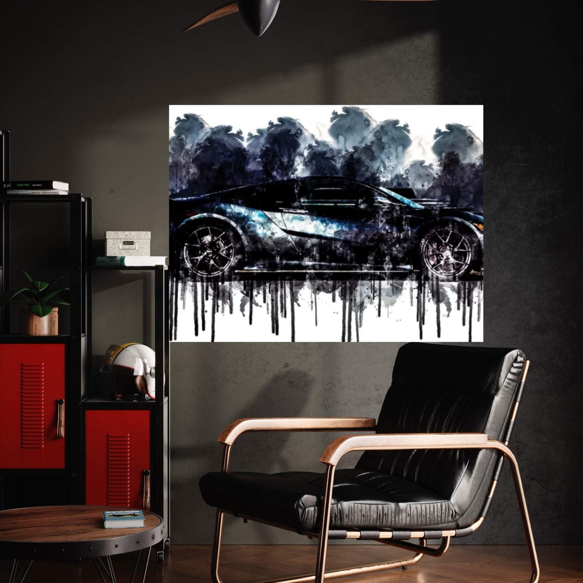 2017 Acura NSX Nord Gray Metallic Canvas Wall Art - Y Canvas