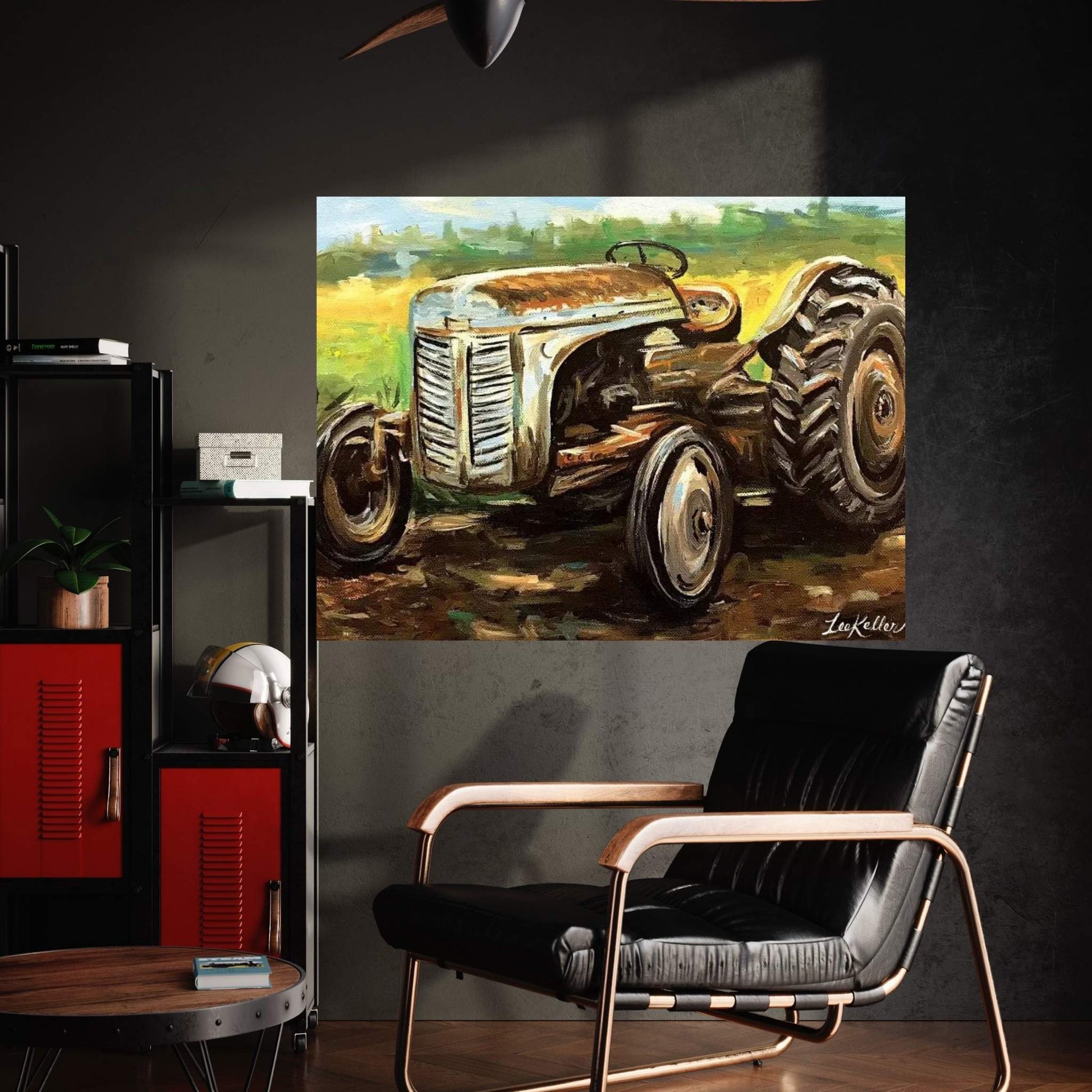 Vintage Tractor Canvas Wall Art - Y Canvas