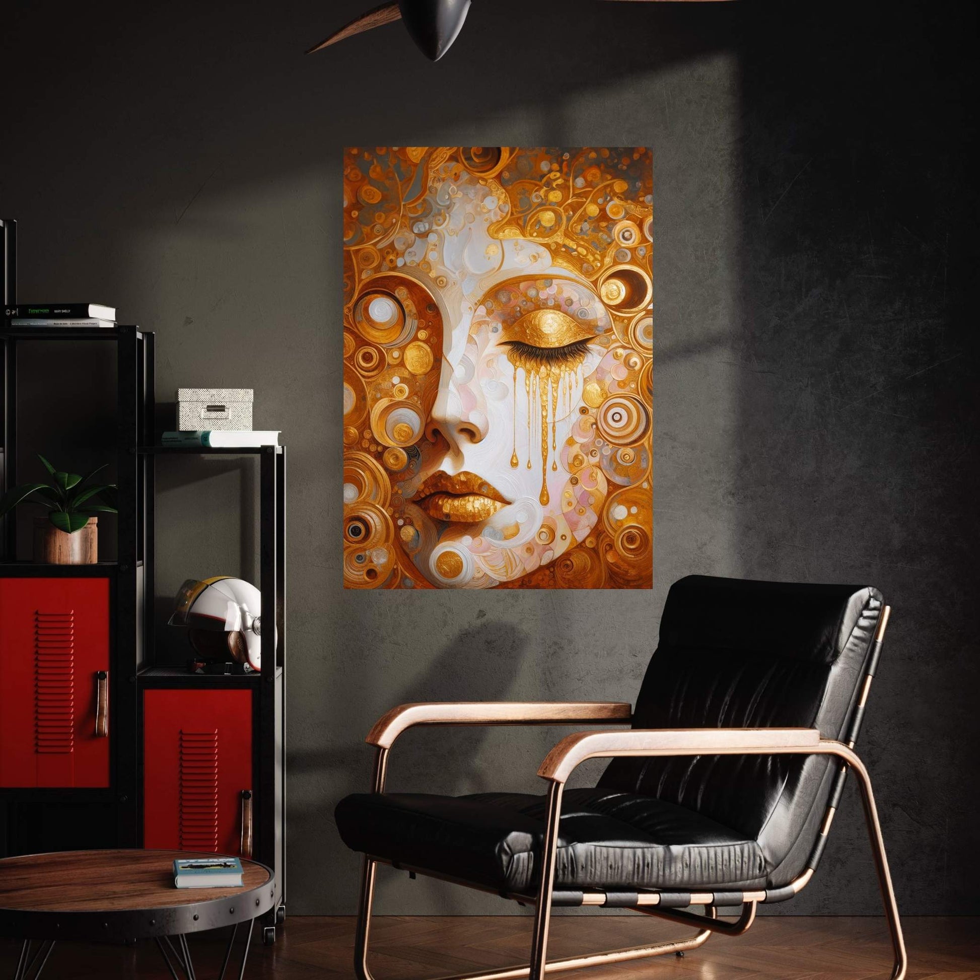 The Golden Tears Gustav Klimt Modern Abstract Reproduction Canvas Wall Art - Y Canvas