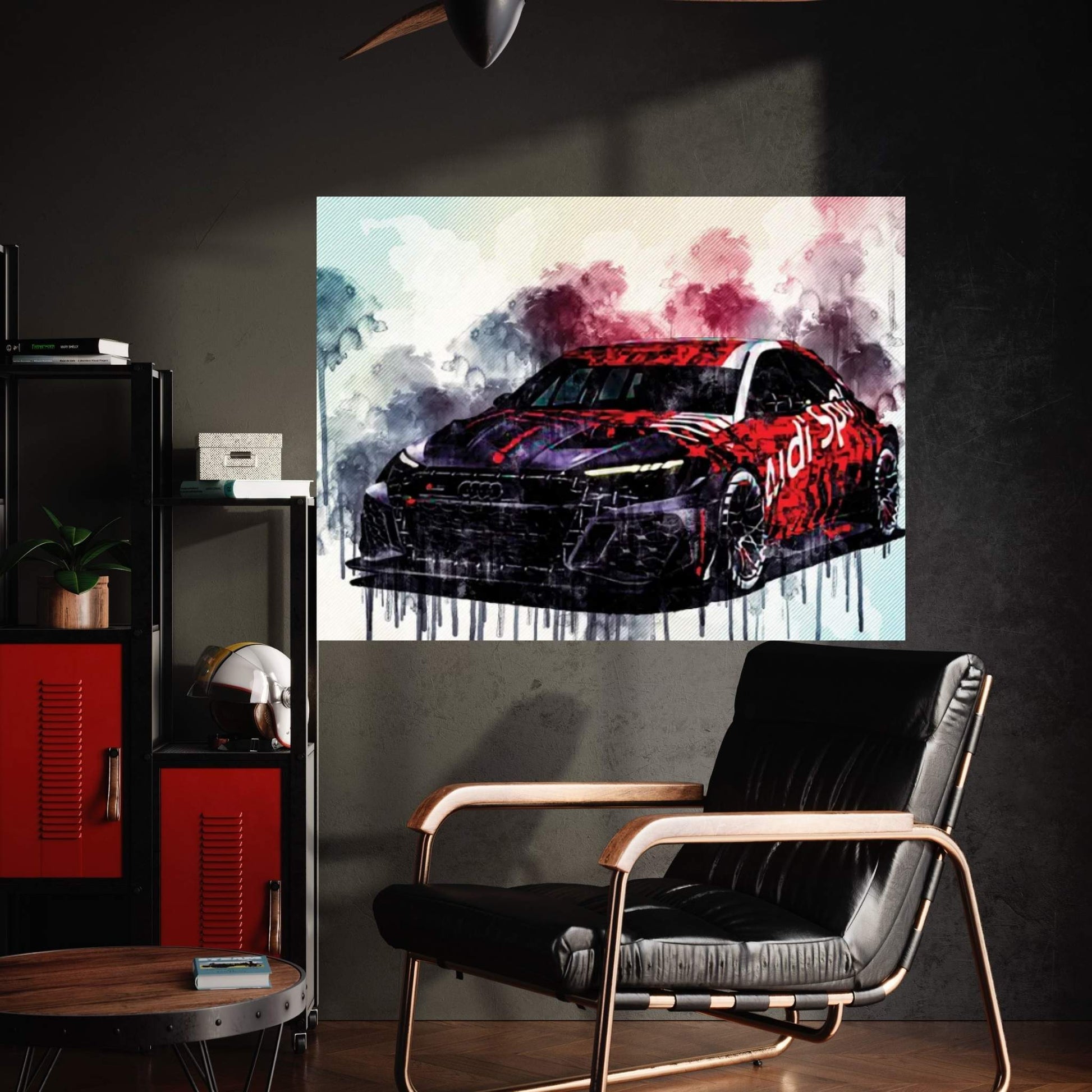 2021 Audi RS3 LMS Front View Canvas Wall Art - Y Canvas