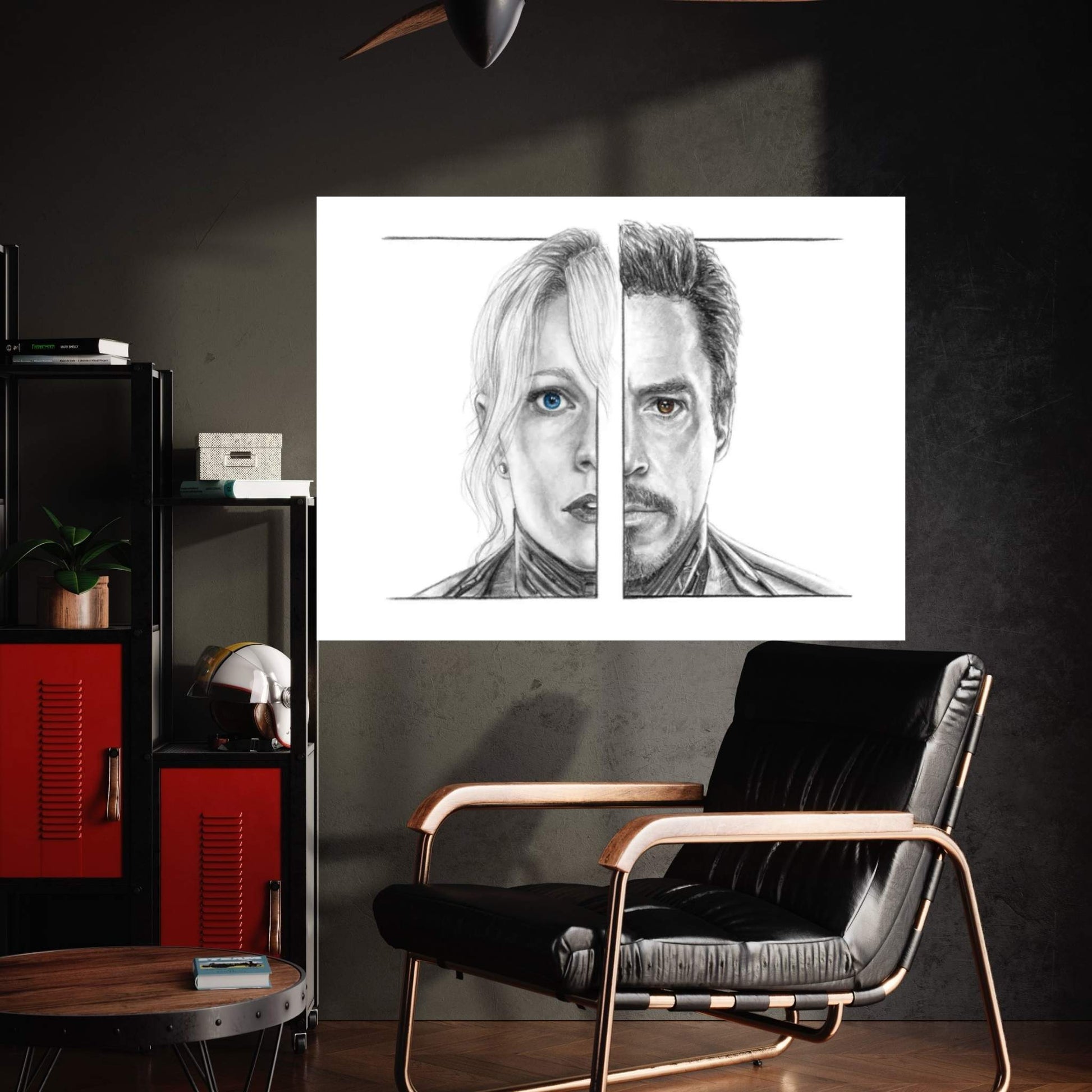 Pepper And Tony Canvas Wall Art - Y Canvas