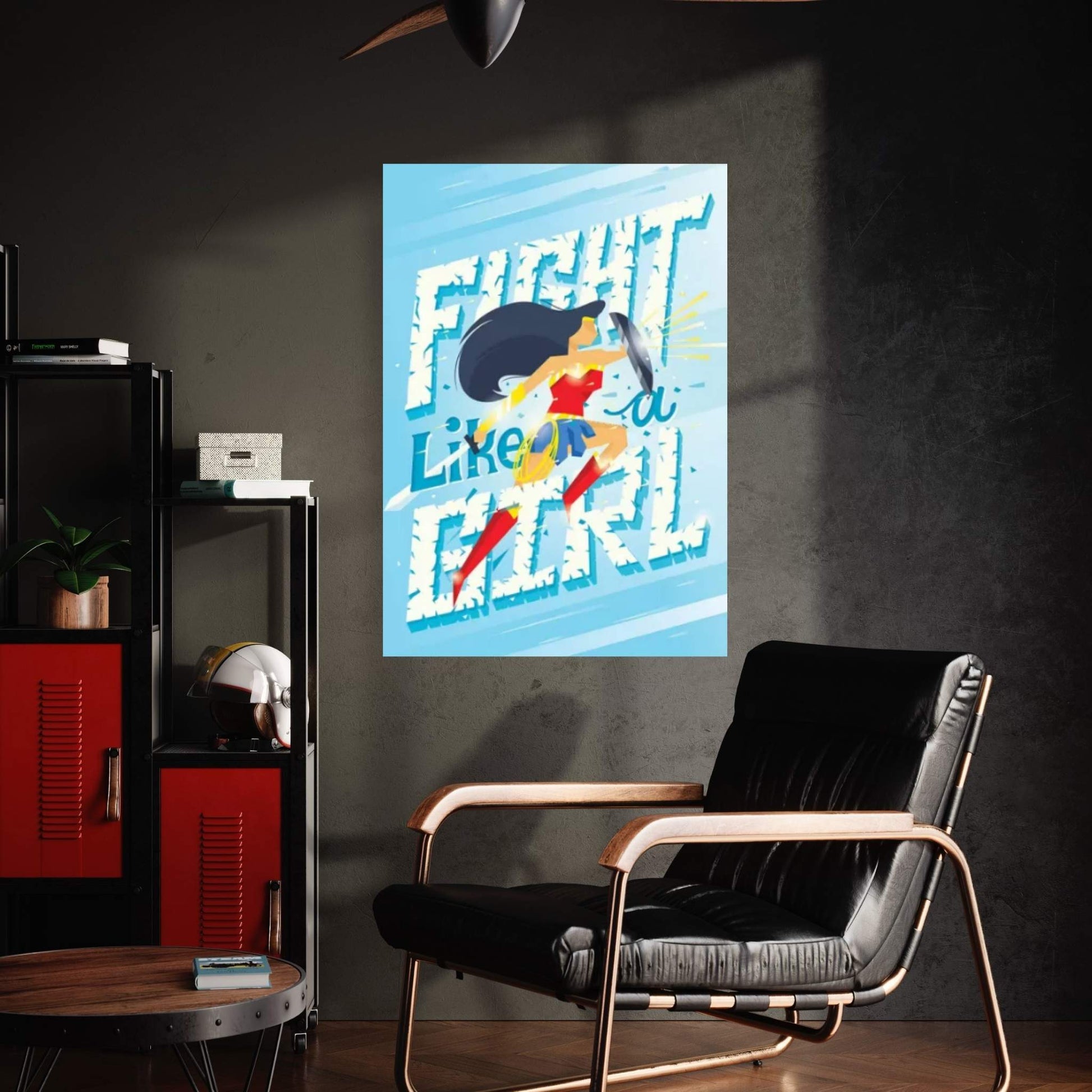 Fight Like A Girl Canvas Wall Art - Y Canvas