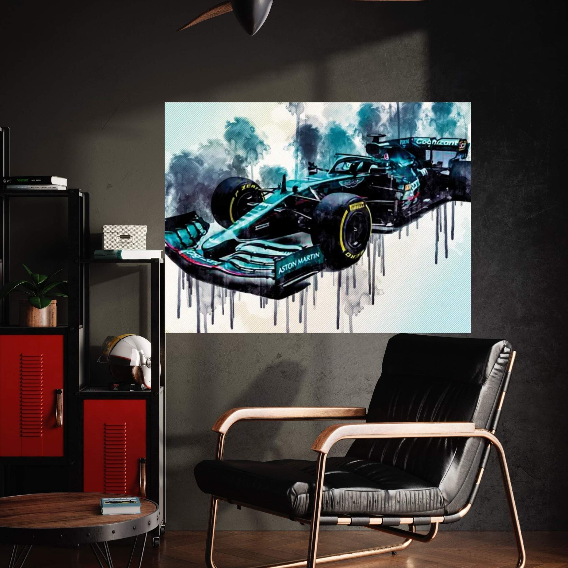 Formula 1 2021 Aston Martin Amr21 Front View Exterior F1 2021 Race Cars Canvas Wall Art - Y Canvas