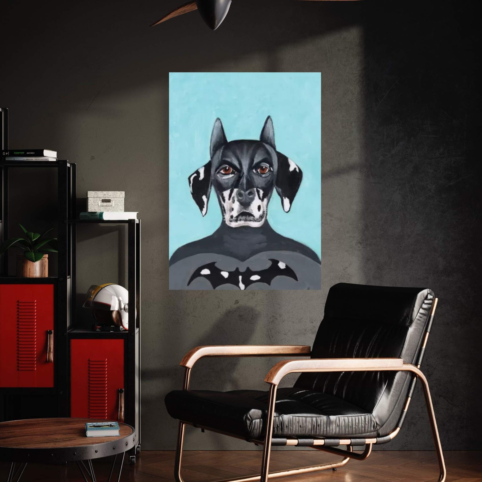 Dalmatian Batman Canvas Wall Art - Y Canvas