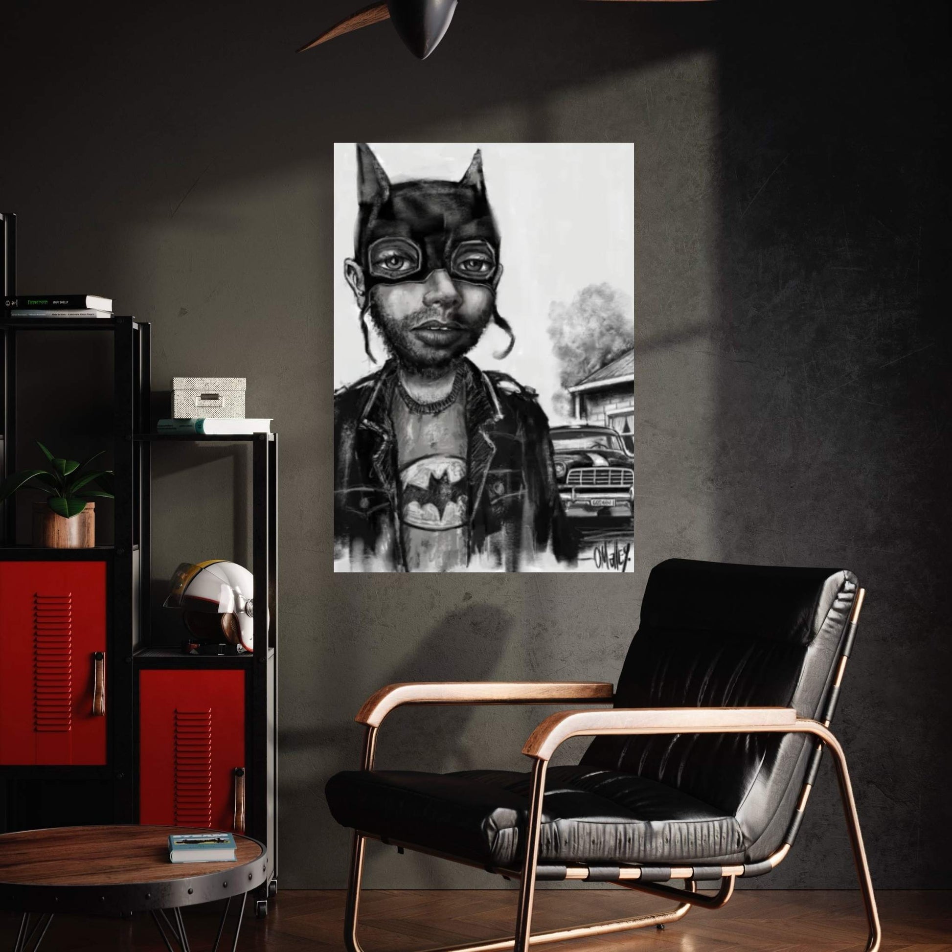 Bat Boy Canvas Wall Art - Y Canvas