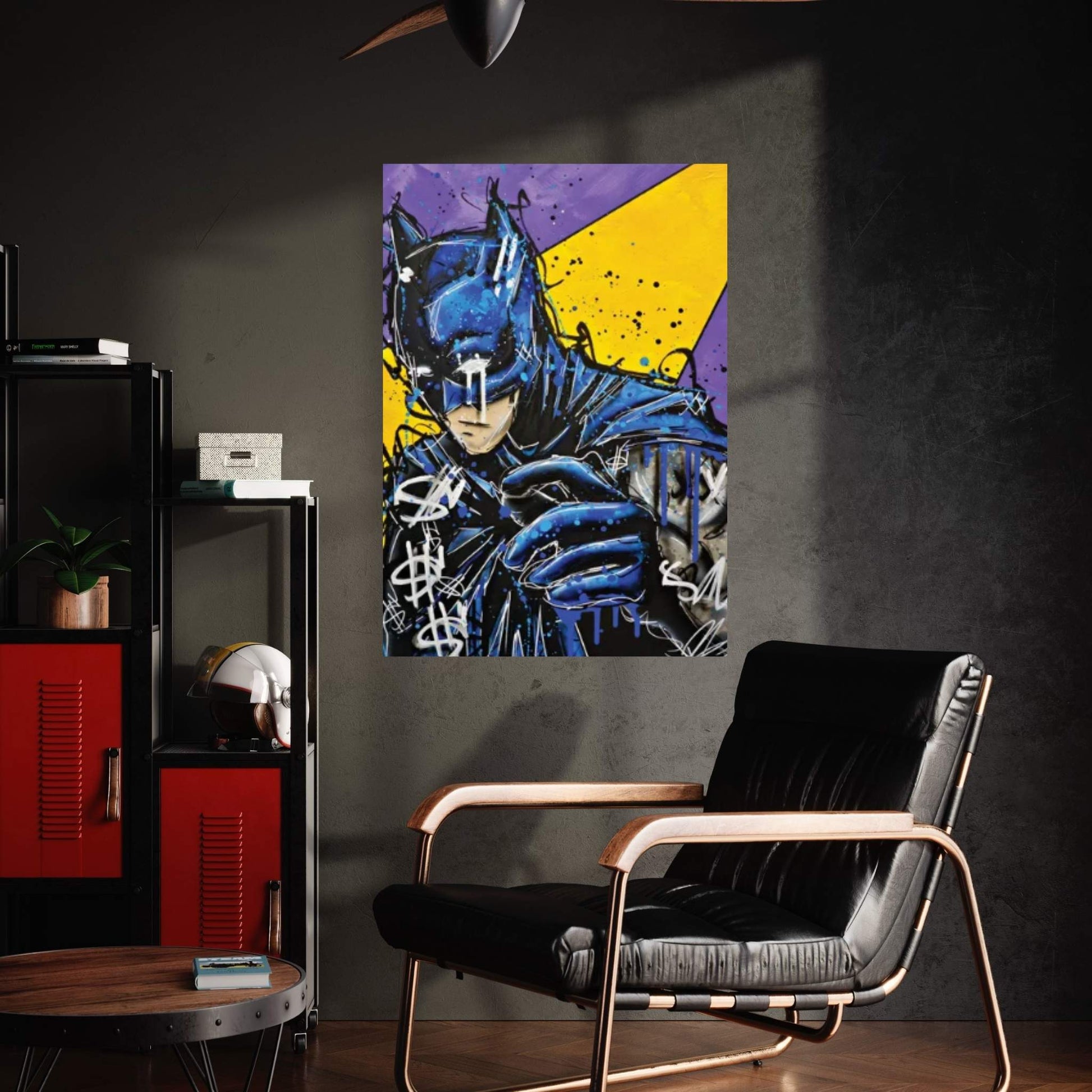 Retro Batsy Canvas Wall Art - Y Canvas