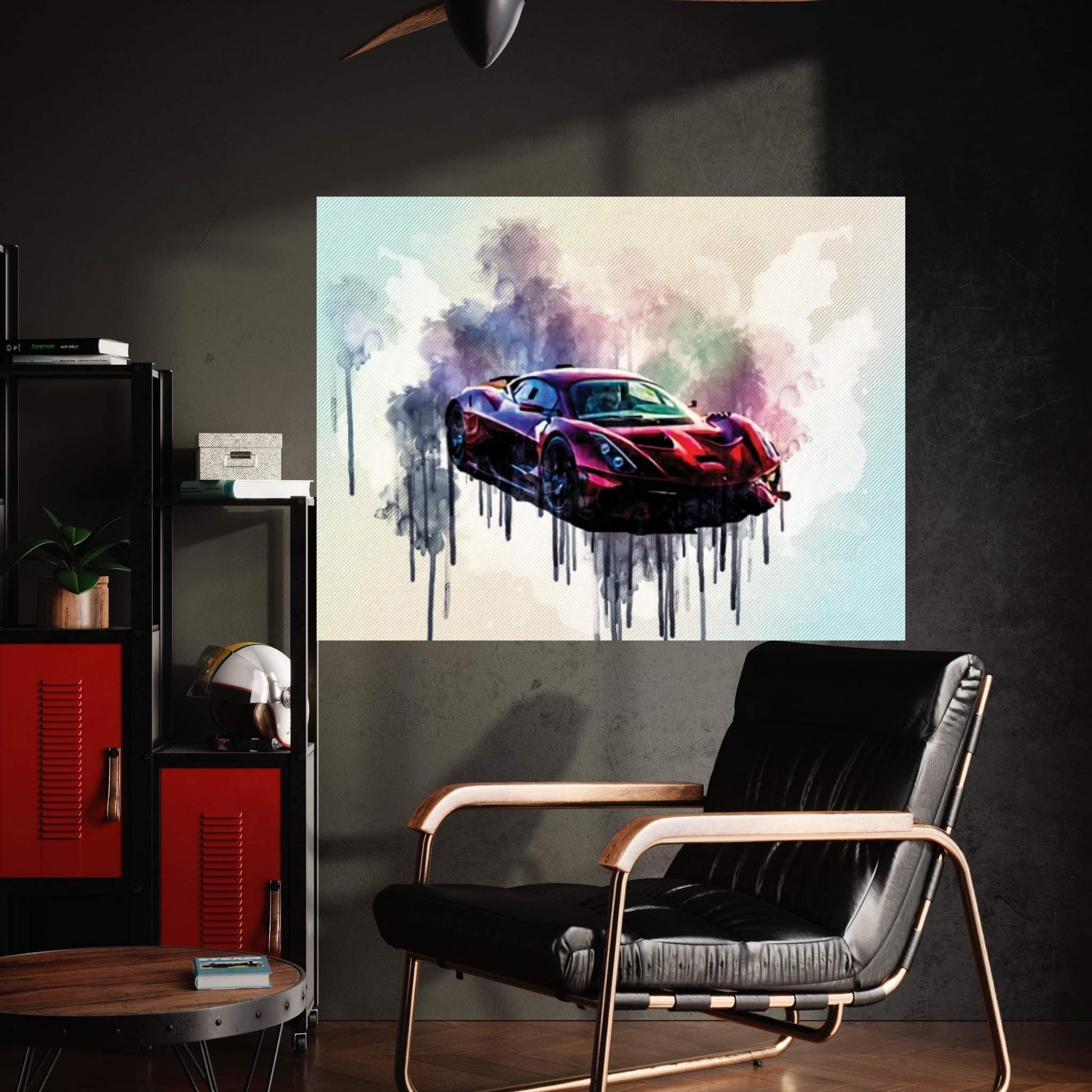 Brabham Bt62 2021 Hypercar Front View New Red Bt62 New Hypercars Supercars Canvas Wall Art - Y Canvas