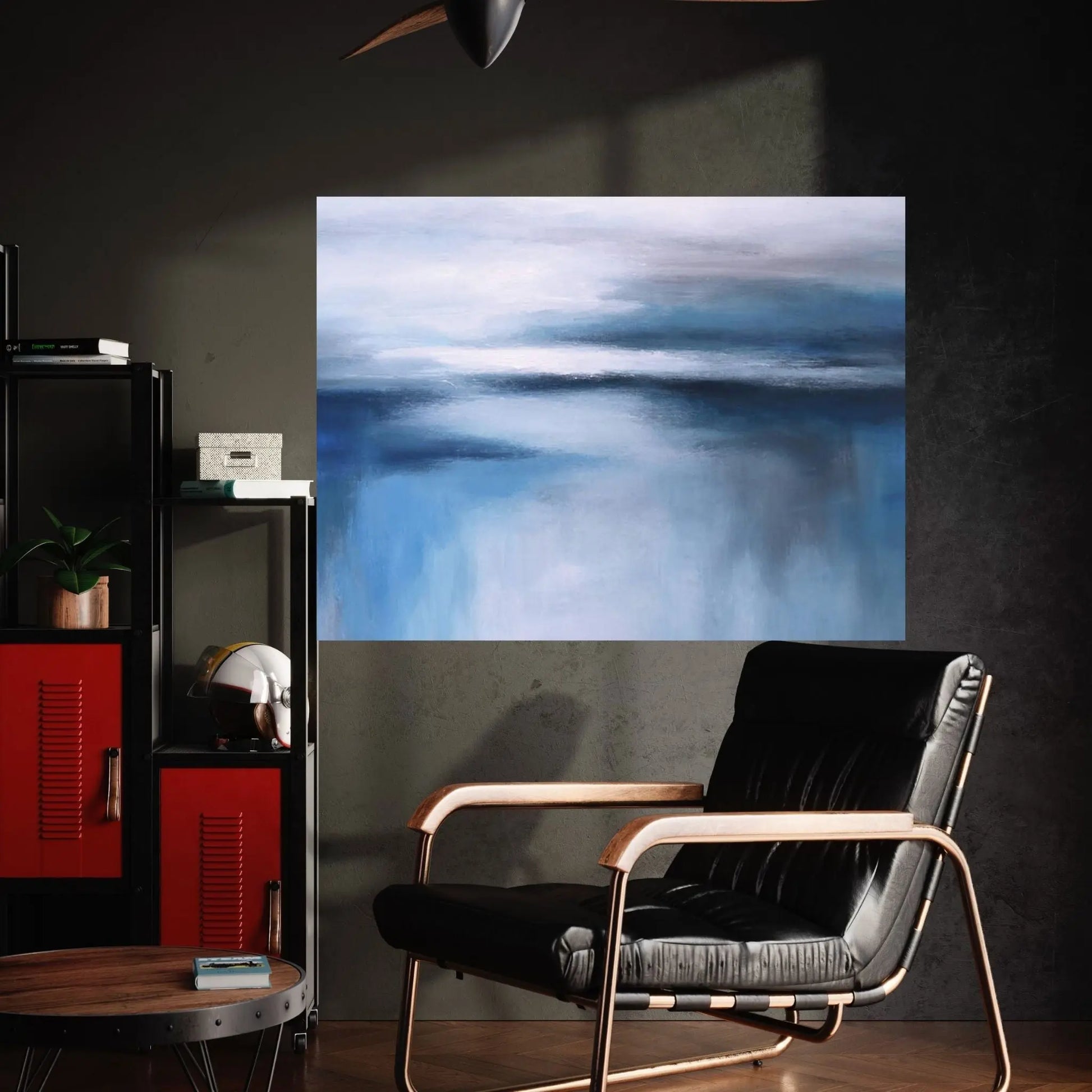 Abstract Seascape XXIV Canvas Wall Art - Y Canvas