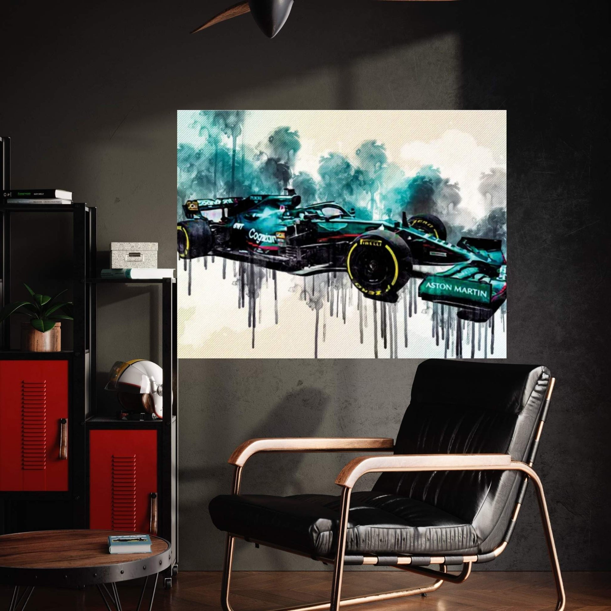 Aston Martin Amr21 2021 Front View Exterior Formula Canvas Wall Art - Y Canvas