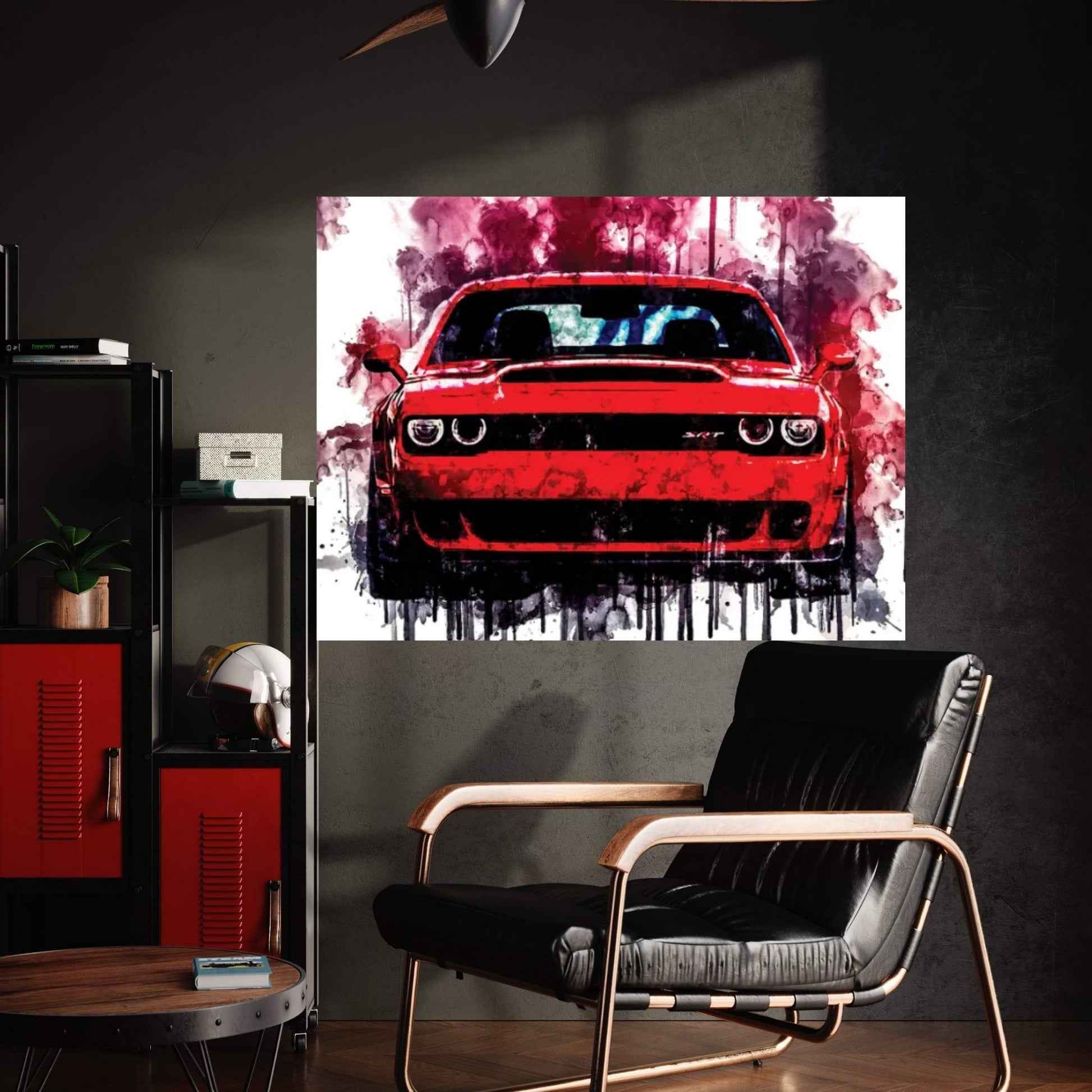 2018 Dodge Challenger SRT Demon Canvas Wall Art - Y Canvas