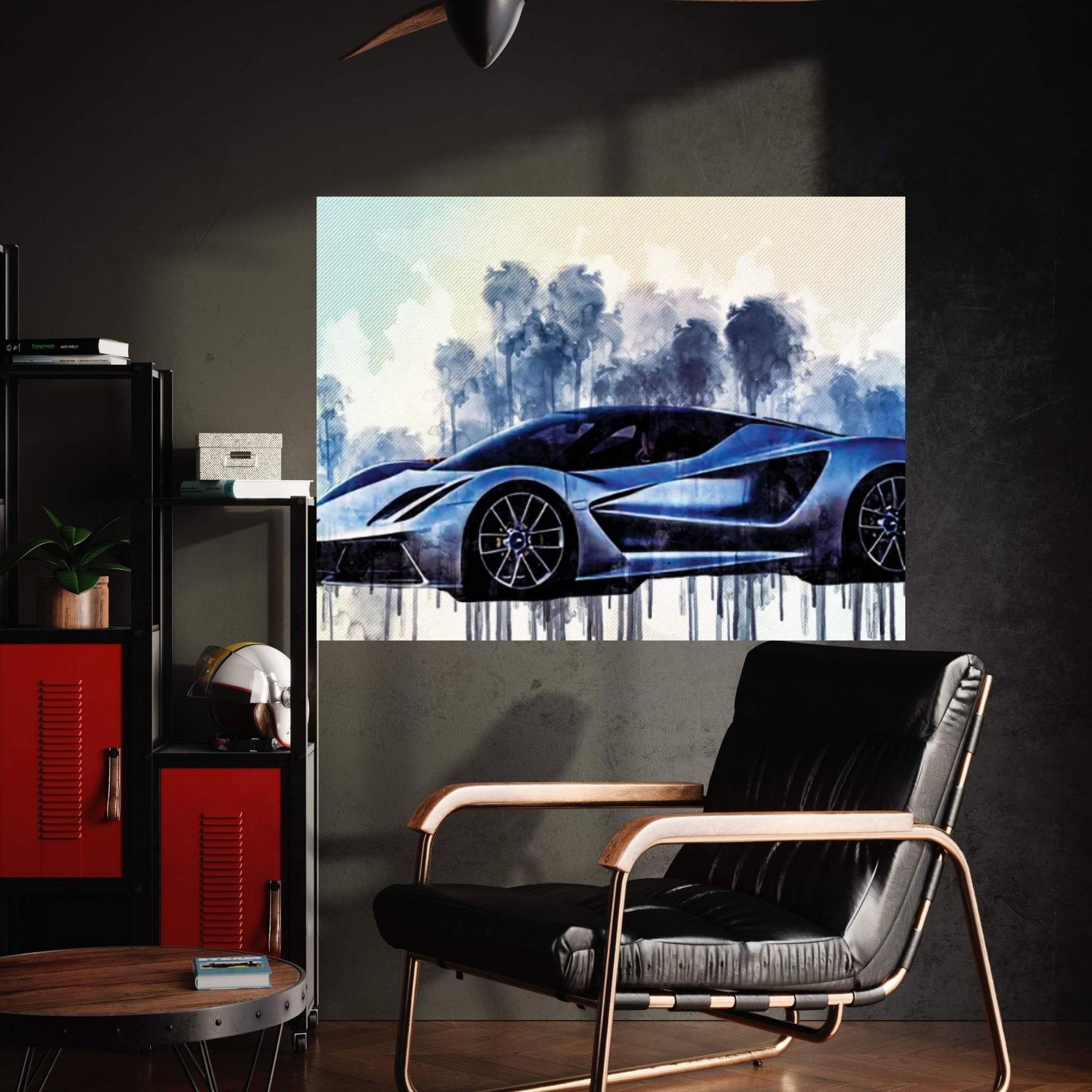 Lotus Evija 2020 Side View Silver Hypercar Exterior New Silver Evija British Sports Cars Canvas Wall Art - Y Canvas