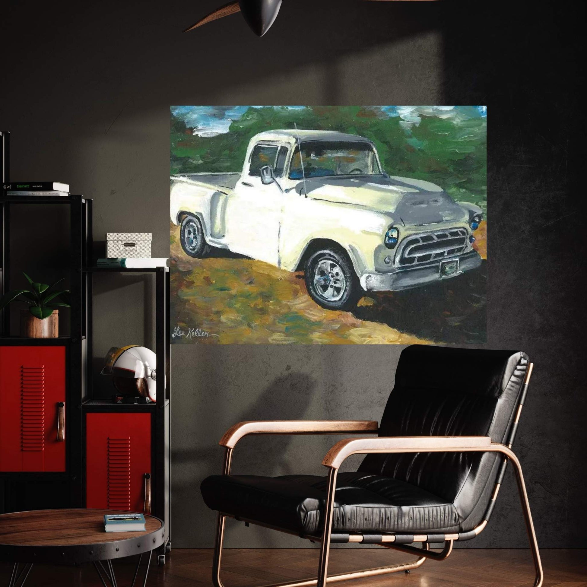 55 Chevy Truck Canvas Wall Art - Y Canvas