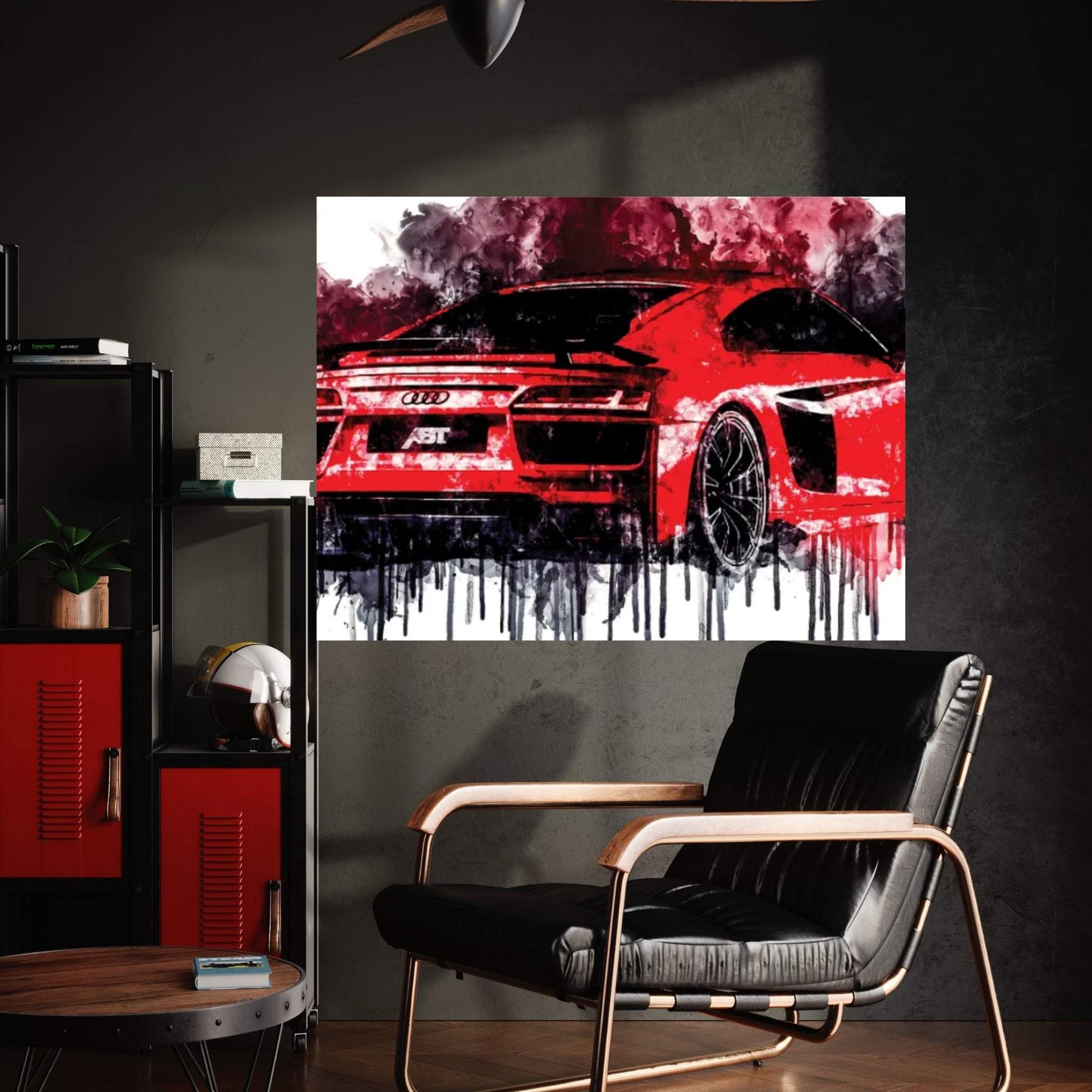 Car 2017 ABT Audi-R8 Canvas Wall Art - Y Canvas