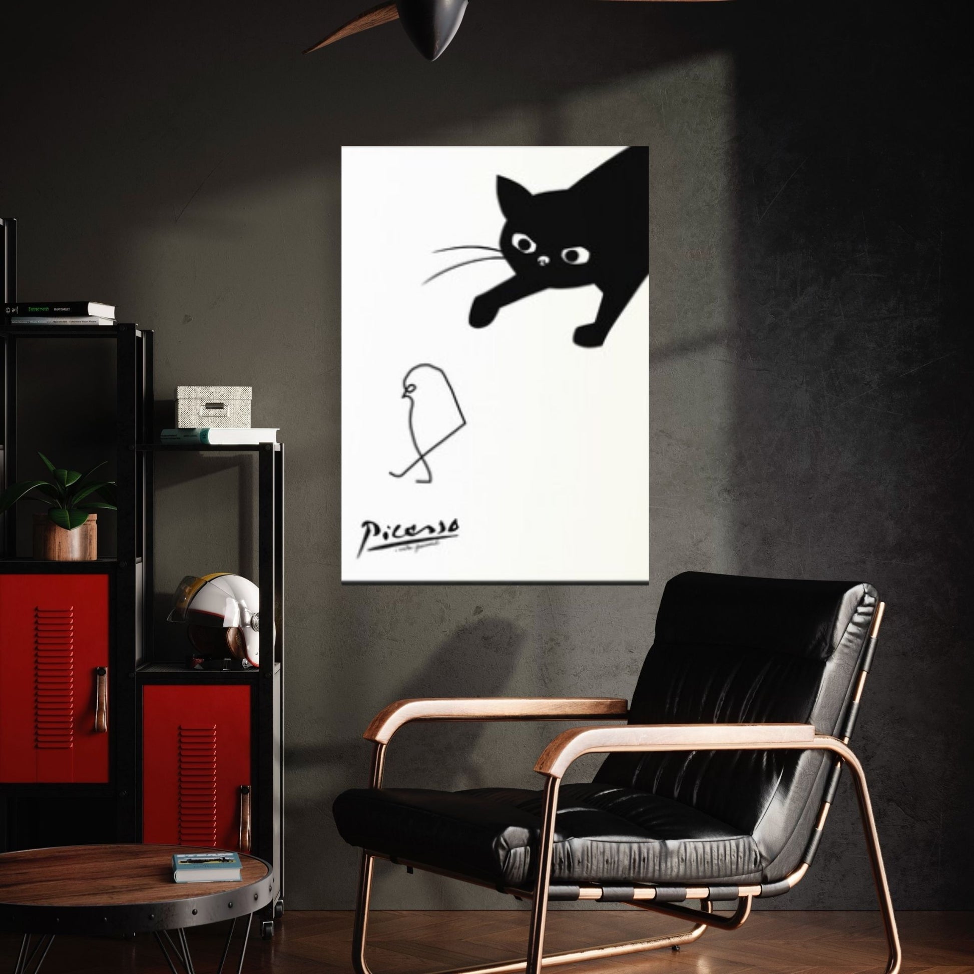 Picasso Cat Canvas Wall Art Print,Gallery Print, Picasso Poster, Art poster, Exhibition Poster, Picasso Exhibition Canvas Print - Y Canvas