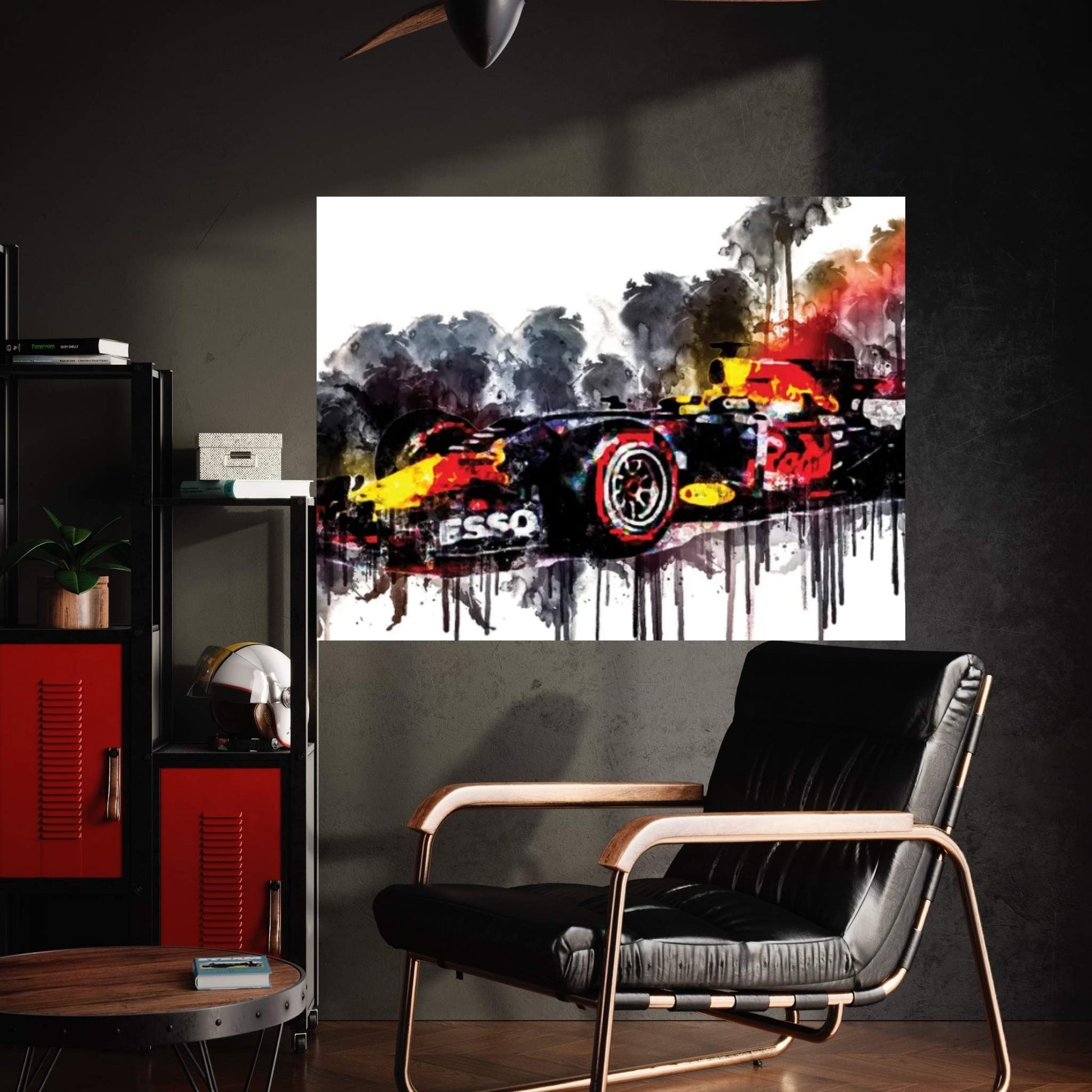 2017 Red Bull RB13 Formula Car Vehicle CCLXXII Canvas Wall Art - Y Canvas