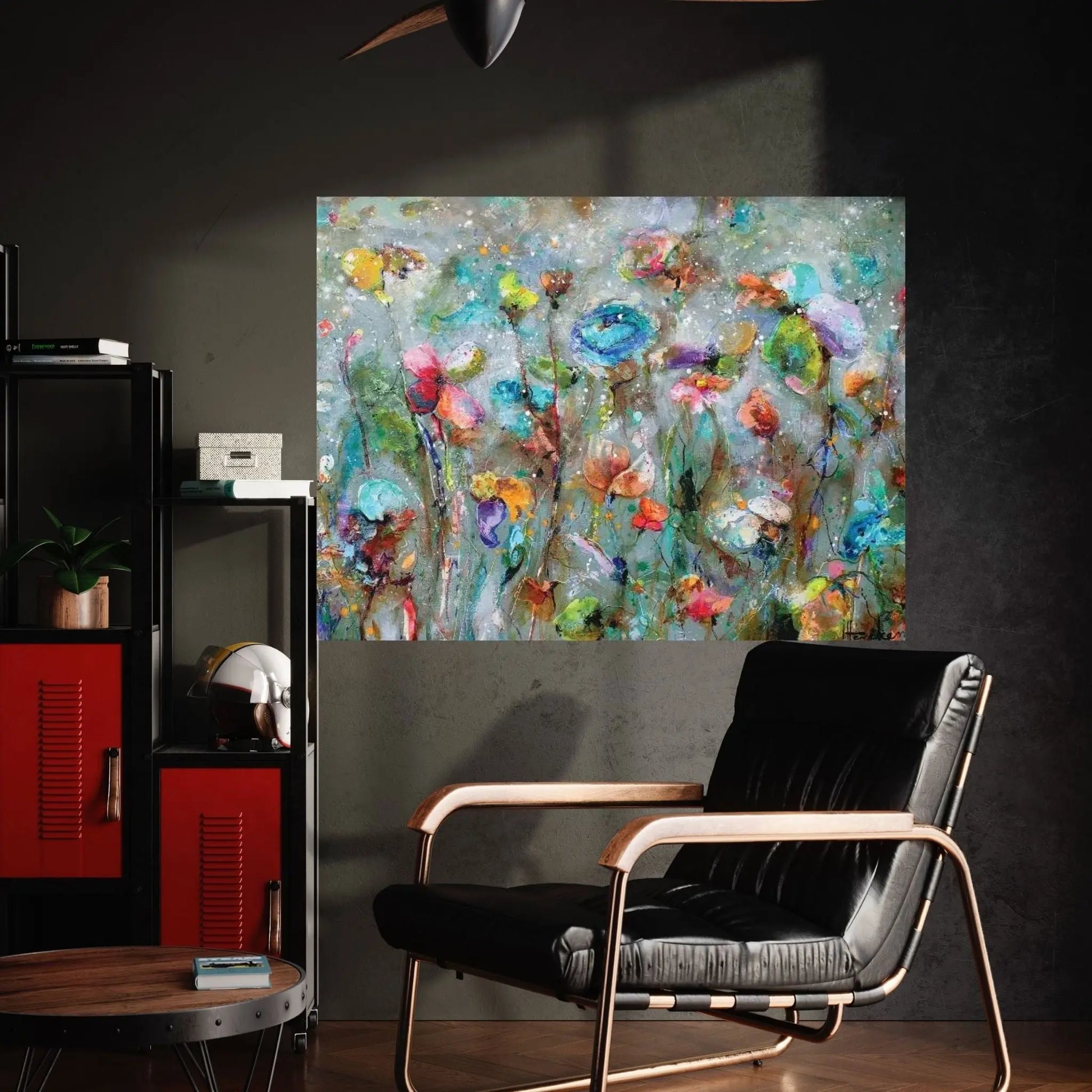 Flowers By Daw Canvas Wall Art - Y Canvas