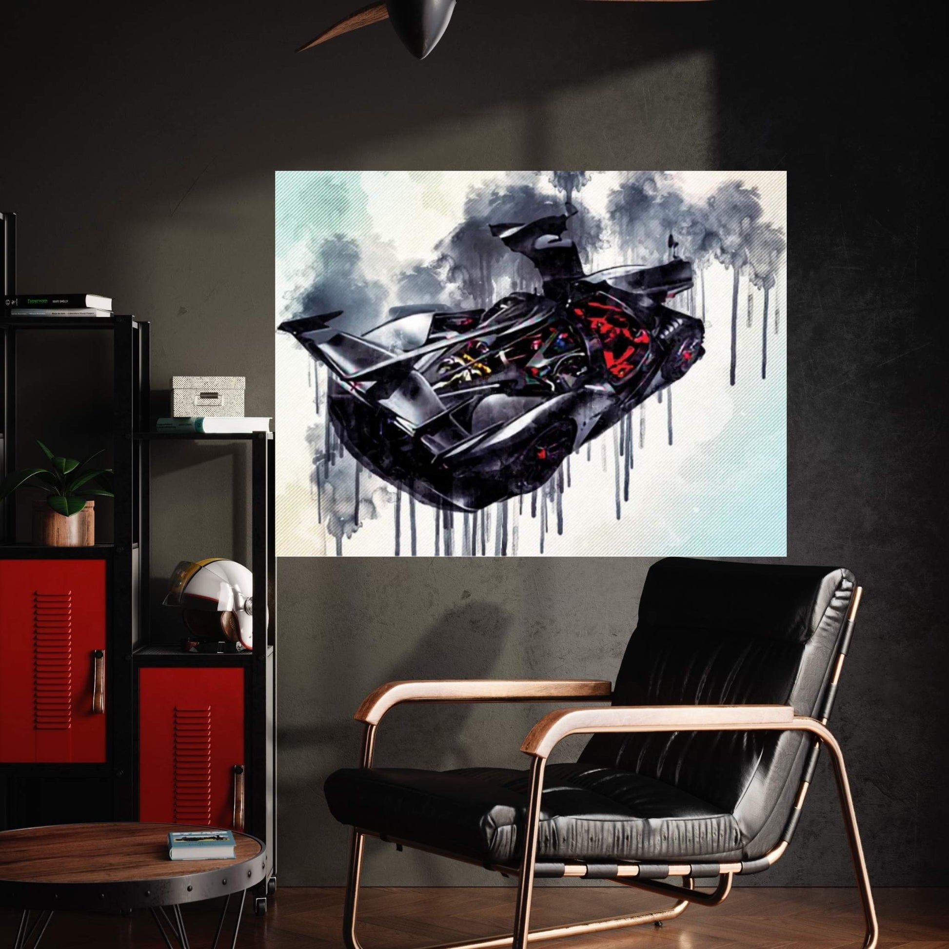 Apollo IE 2019 Red Interior Hypercar Supercar Racing Car Apollo Canvas Wall Art - Y Canvas