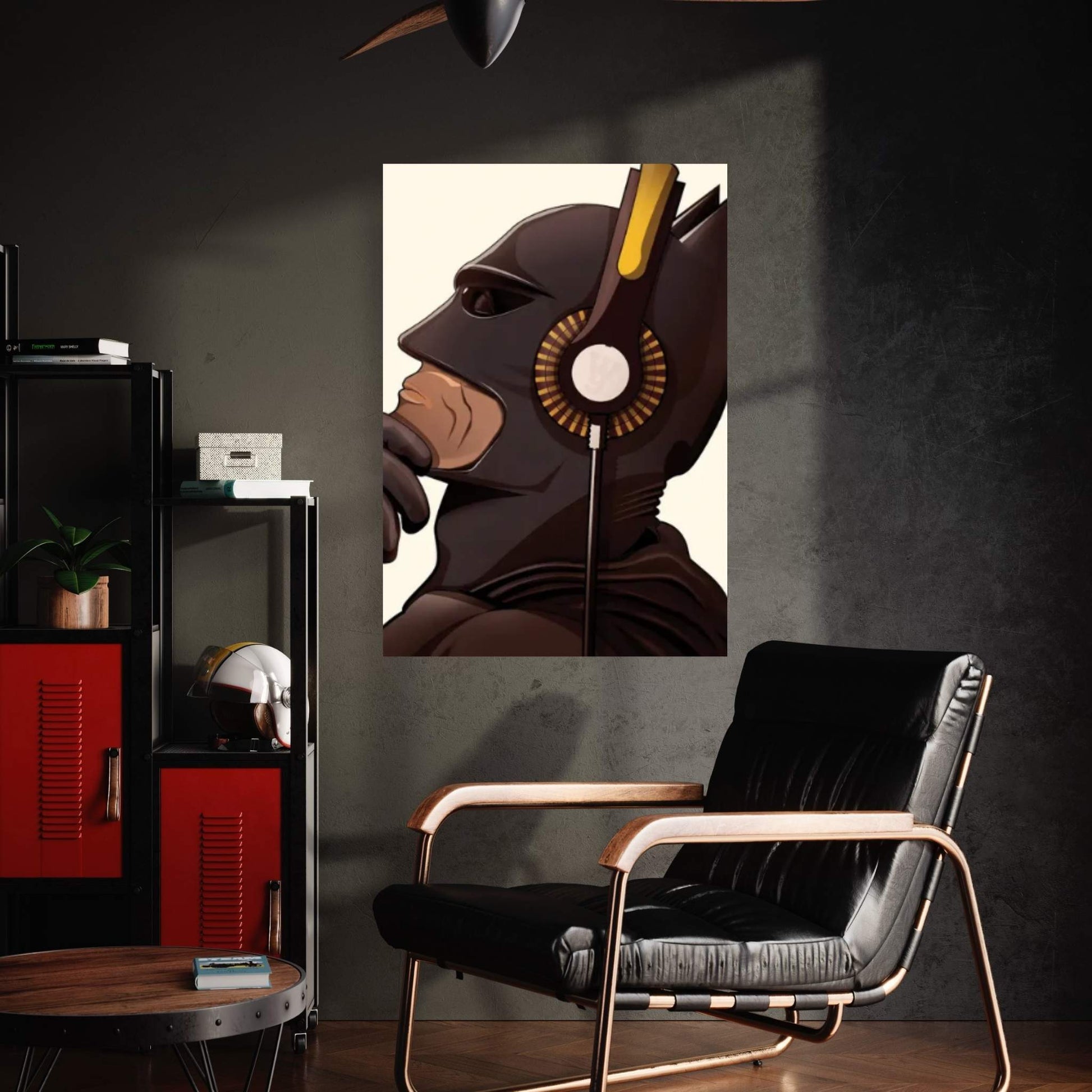 Bat Headphones Canvas Wall Art - Y Canvas