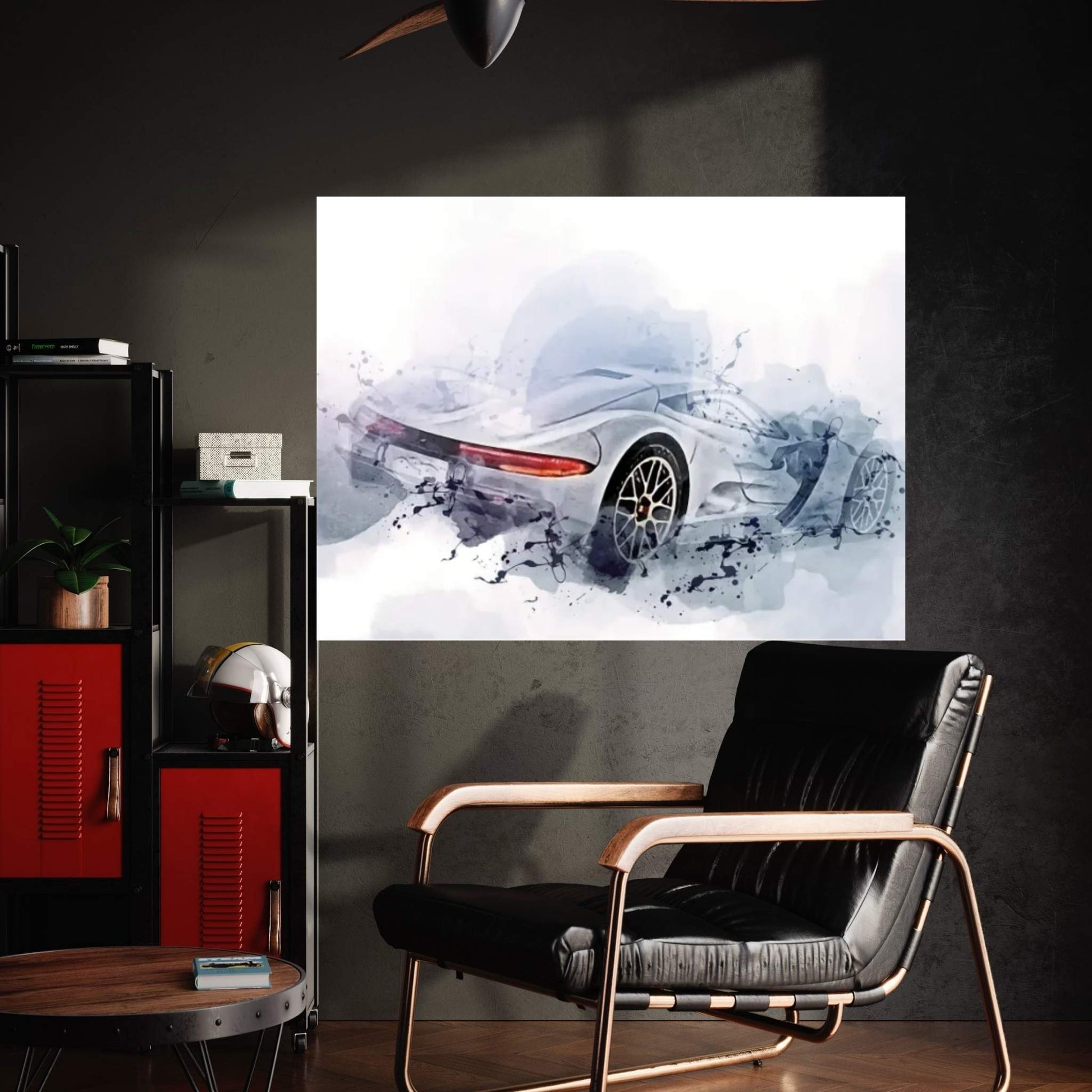 Aspark Owl Exterior All-Electric Sports Car Gray Canvas Wall Art - Y Canvas