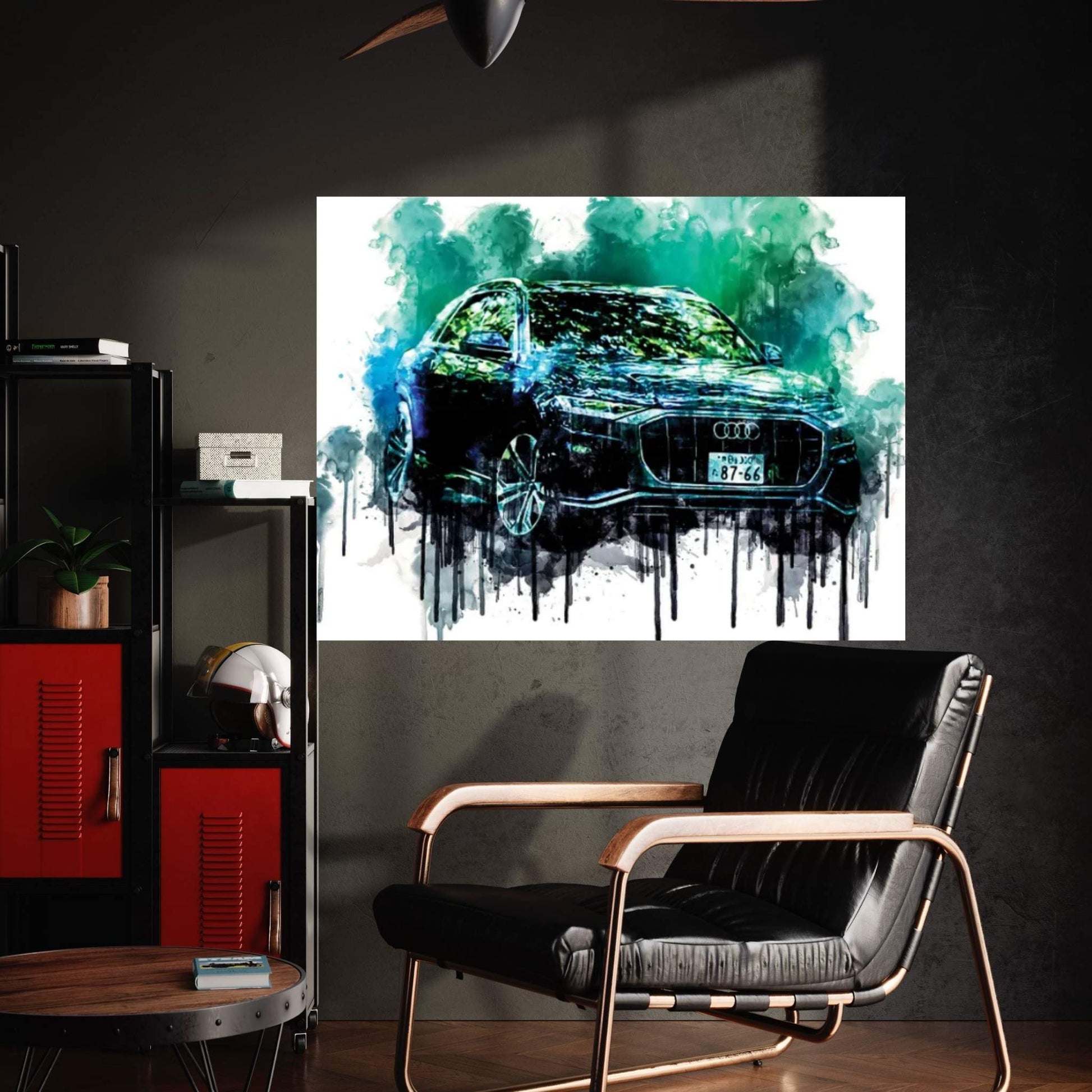 Audi Q8 55 TFSI Quattro S Line 2019 Canvas Wall Art - Y Canvas