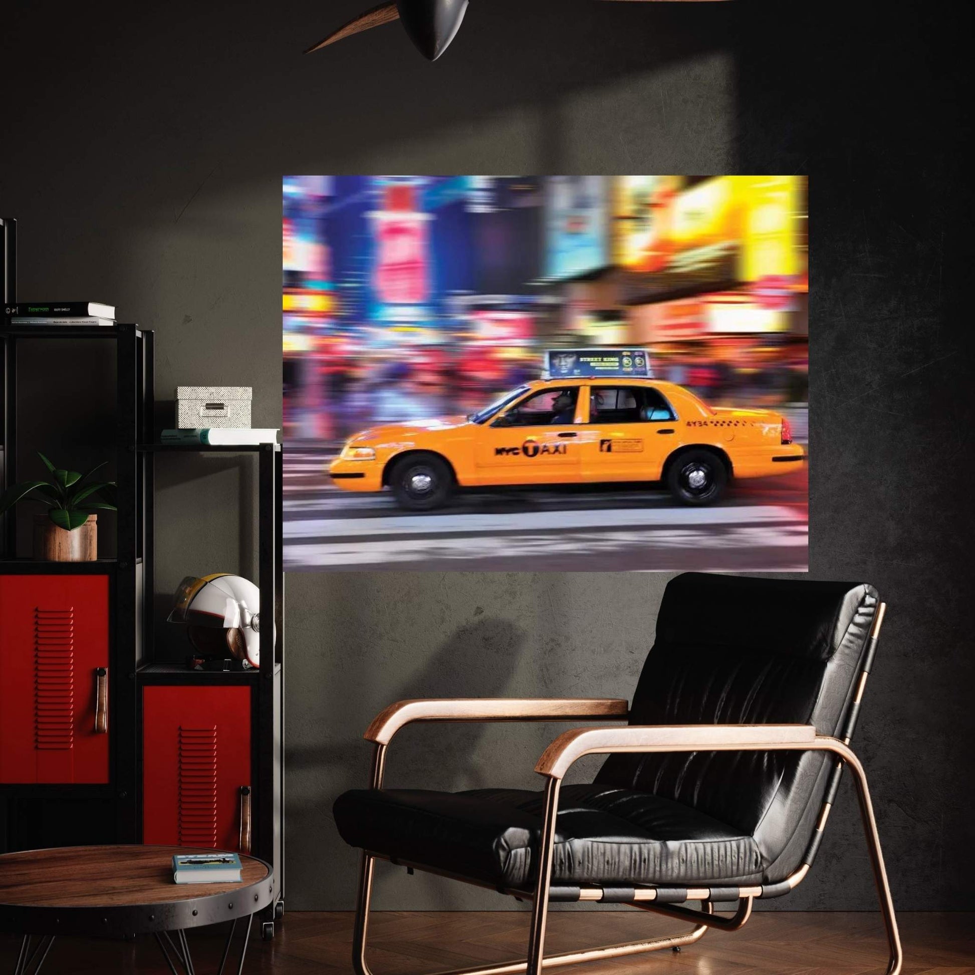 Times Square Yellow Cab II Canvas Wall Art - Y Canvas