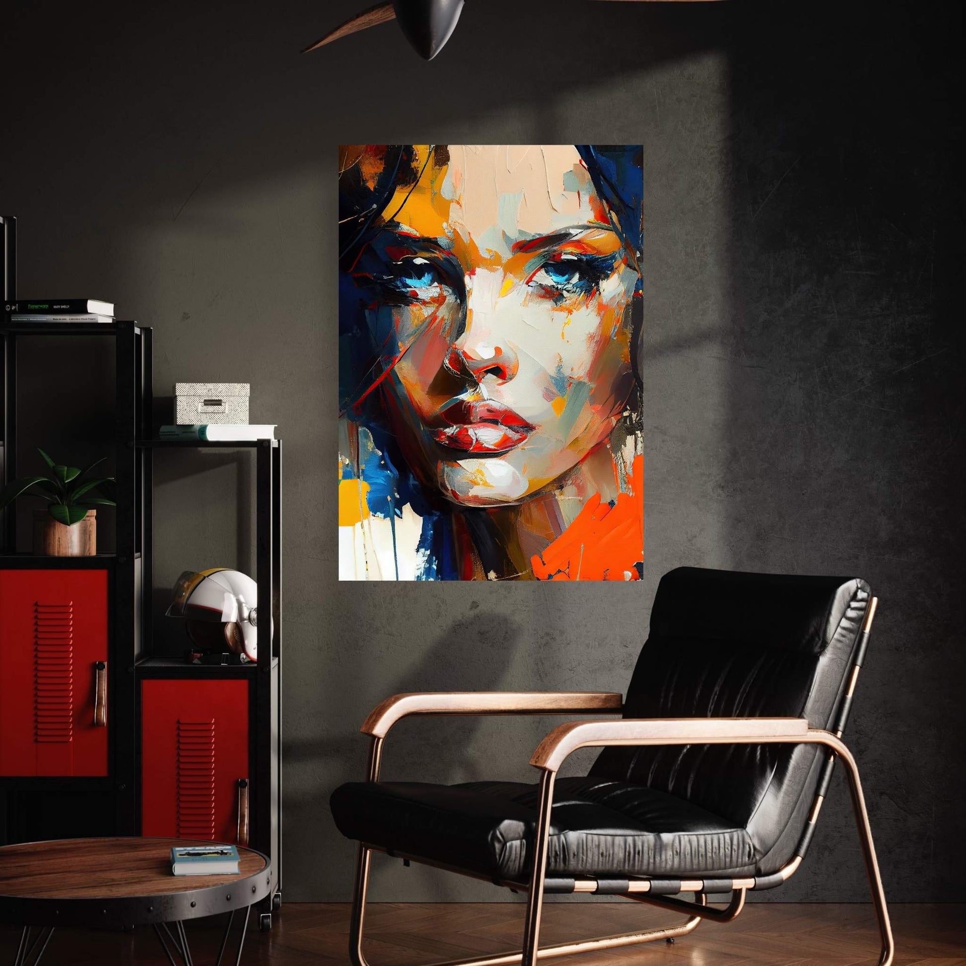 Abstract Modern Woman Portrait Canvas Wal Art - Y Canvas