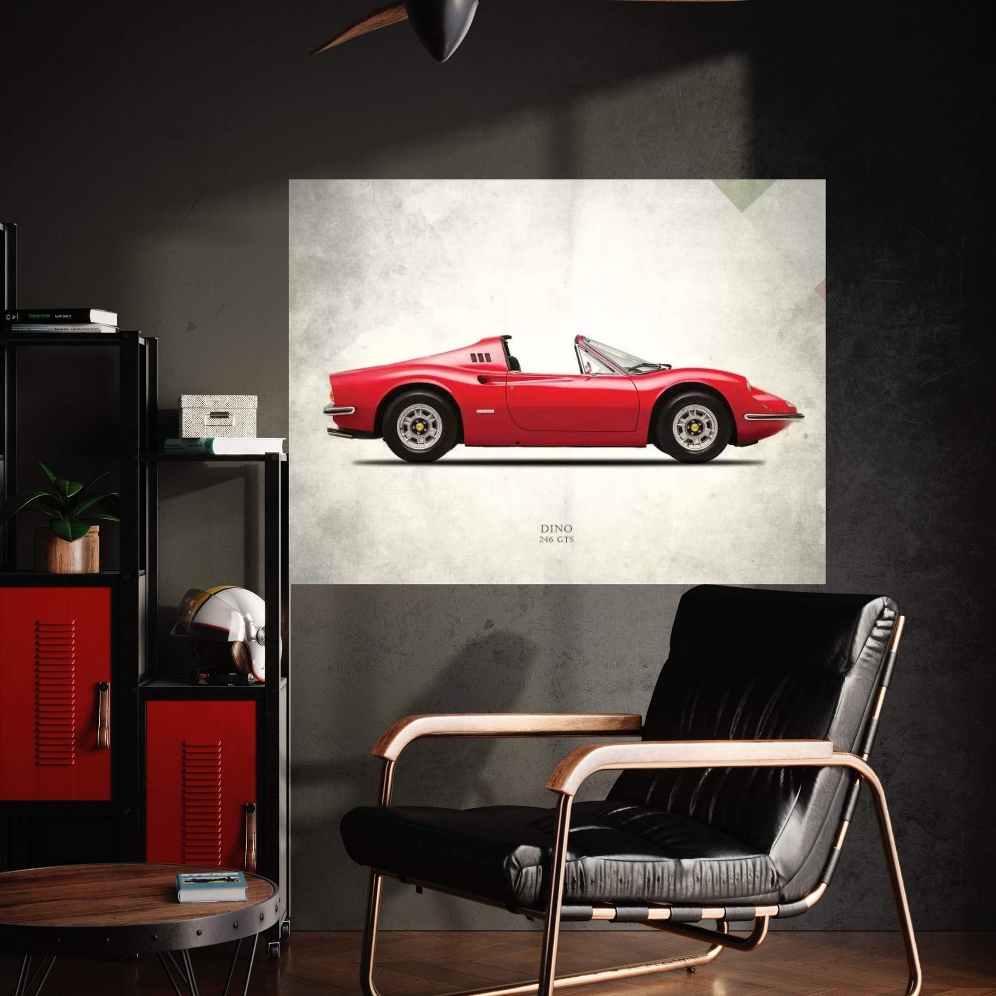 1973 Ferrari Dino 246 GTS Canvas Wall Art - Y Canvas