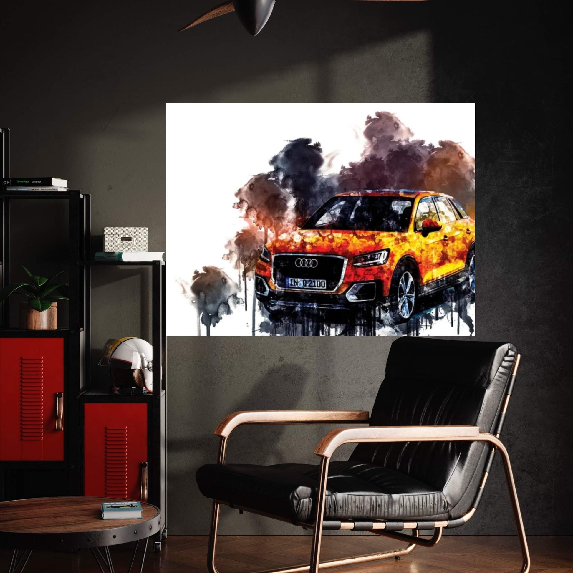 Car 2017 Audi Q2 TFSI Quattro Canvas Wall Art - Y Canvas