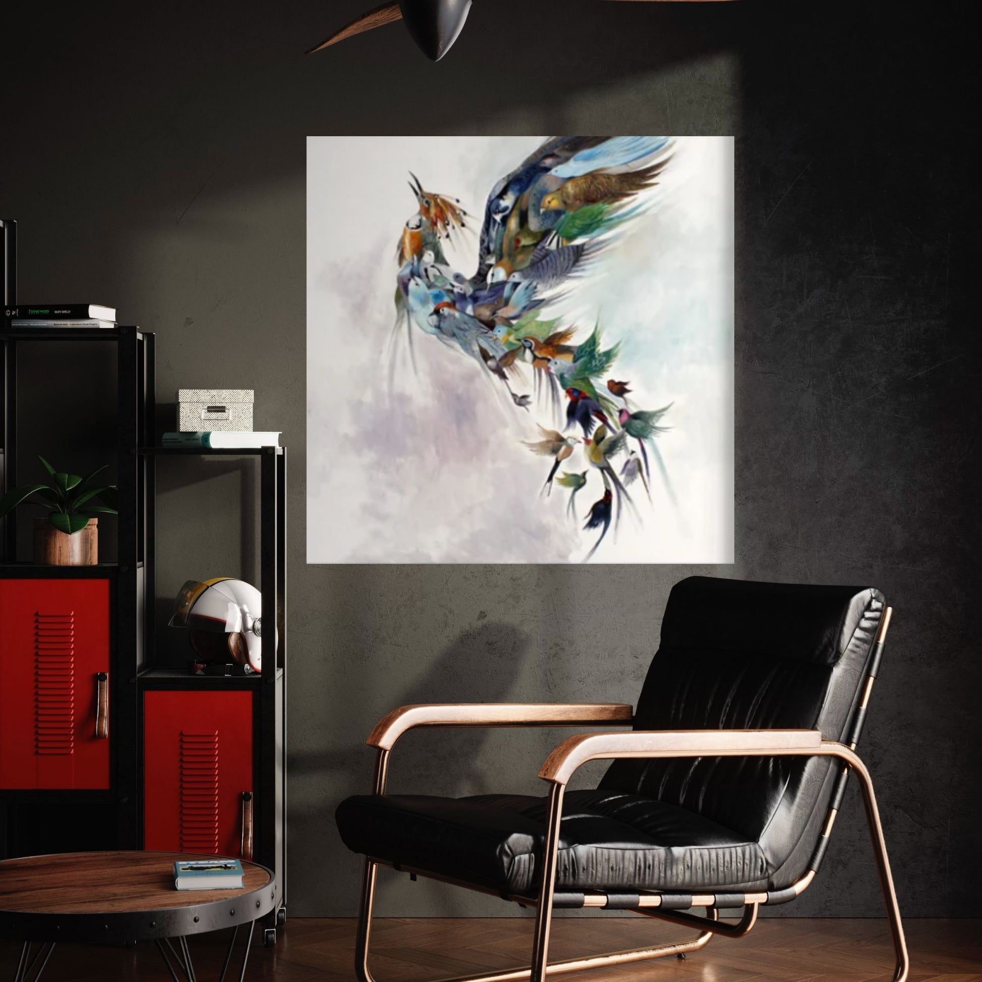 Phoenix Wall Art, Huge Canvas Wall Decor,Phoenix Rebirth Canvas - Y Canvas