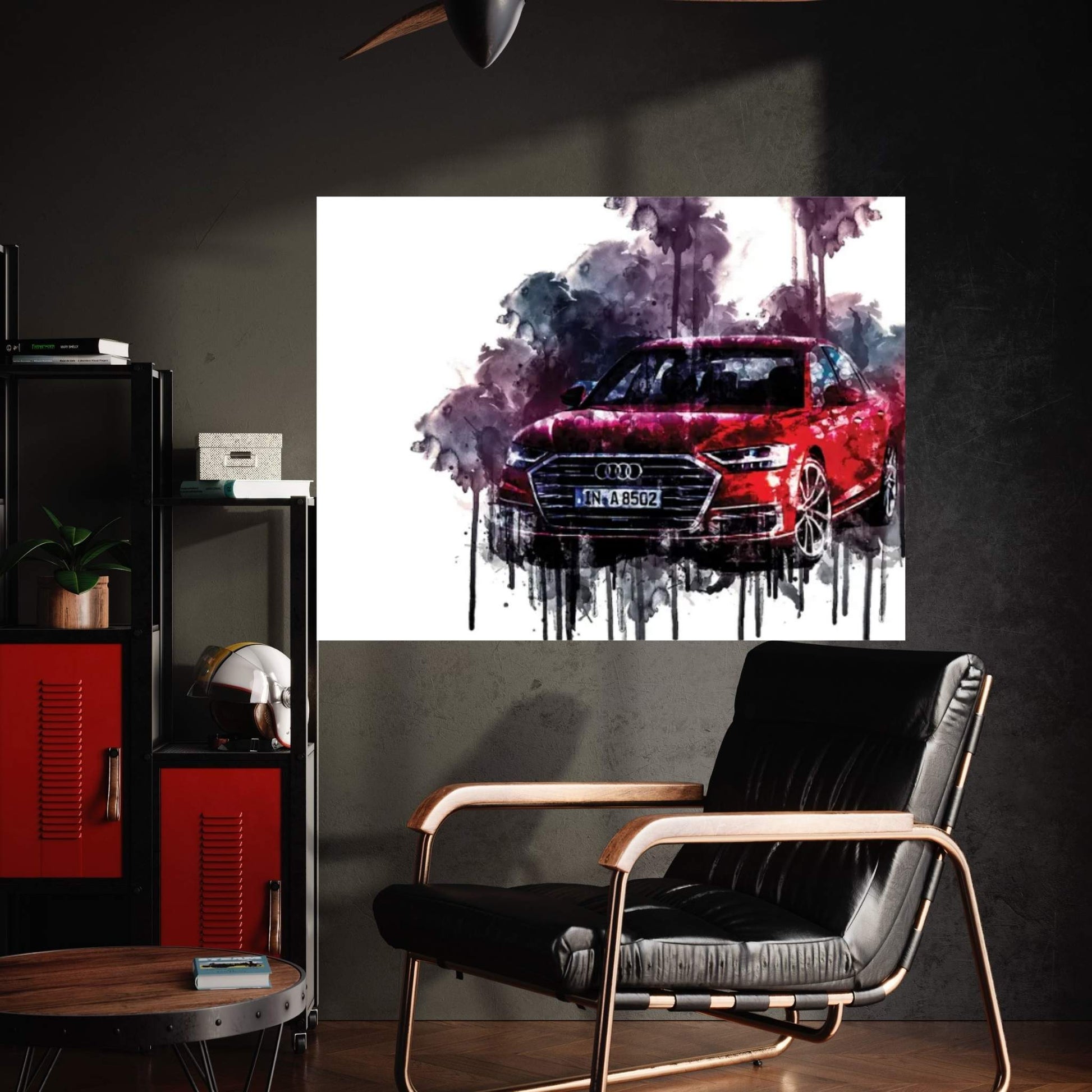 Car 2017 Audi A8 TDI Quattro Canvas Wall Art - Y Canvas