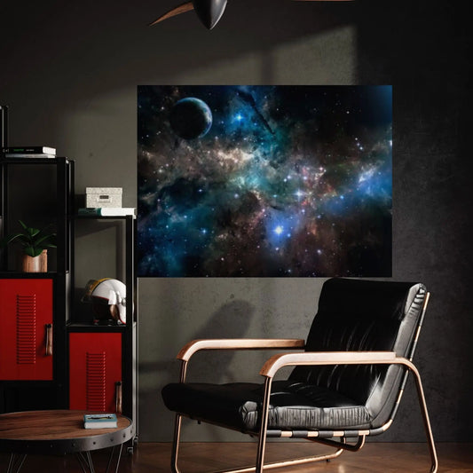 Hubble Light Space Print on Canvas Wall Art Poster Print - Y Canvas