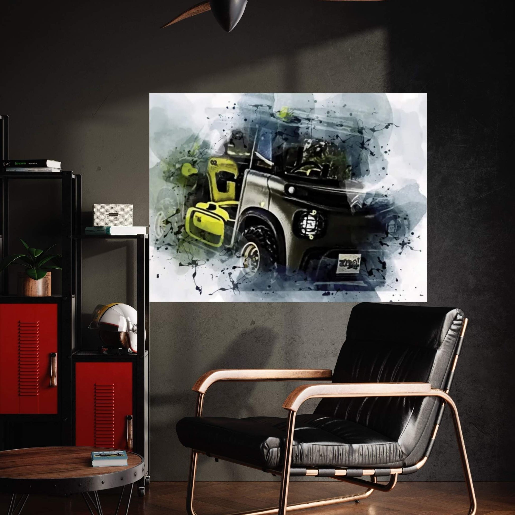 Citroen My Ami Buggy 2021 Exterior Electric Car Canvas Wall Art - Y Canvas