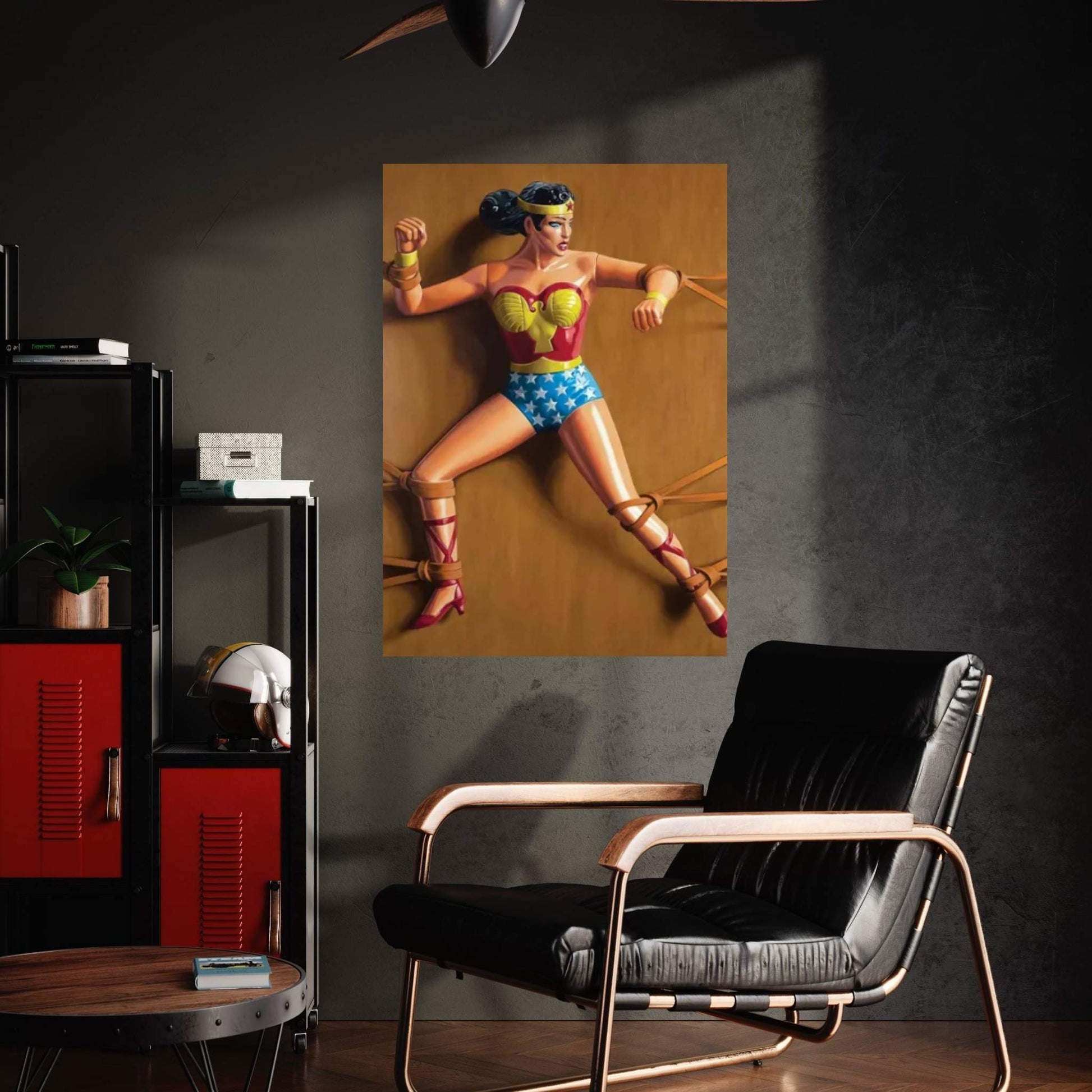 Trapped Wonder Woman Canvas Wall Art - Y Canvas