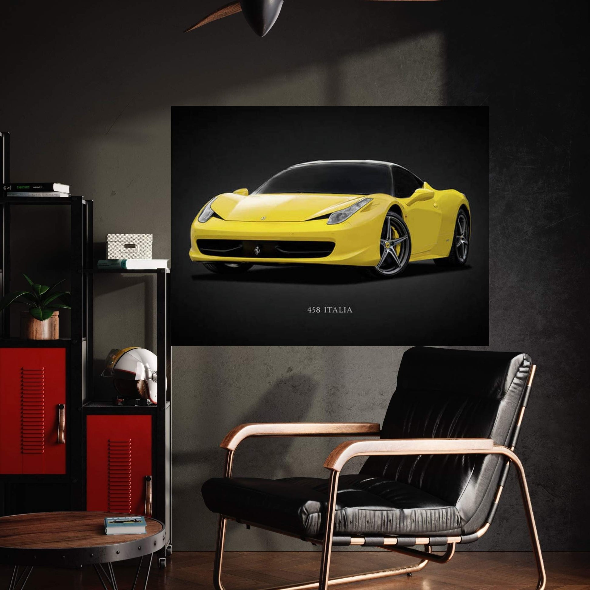 Ferrari 458 Italia Canvas Wall Art - Y Canvas