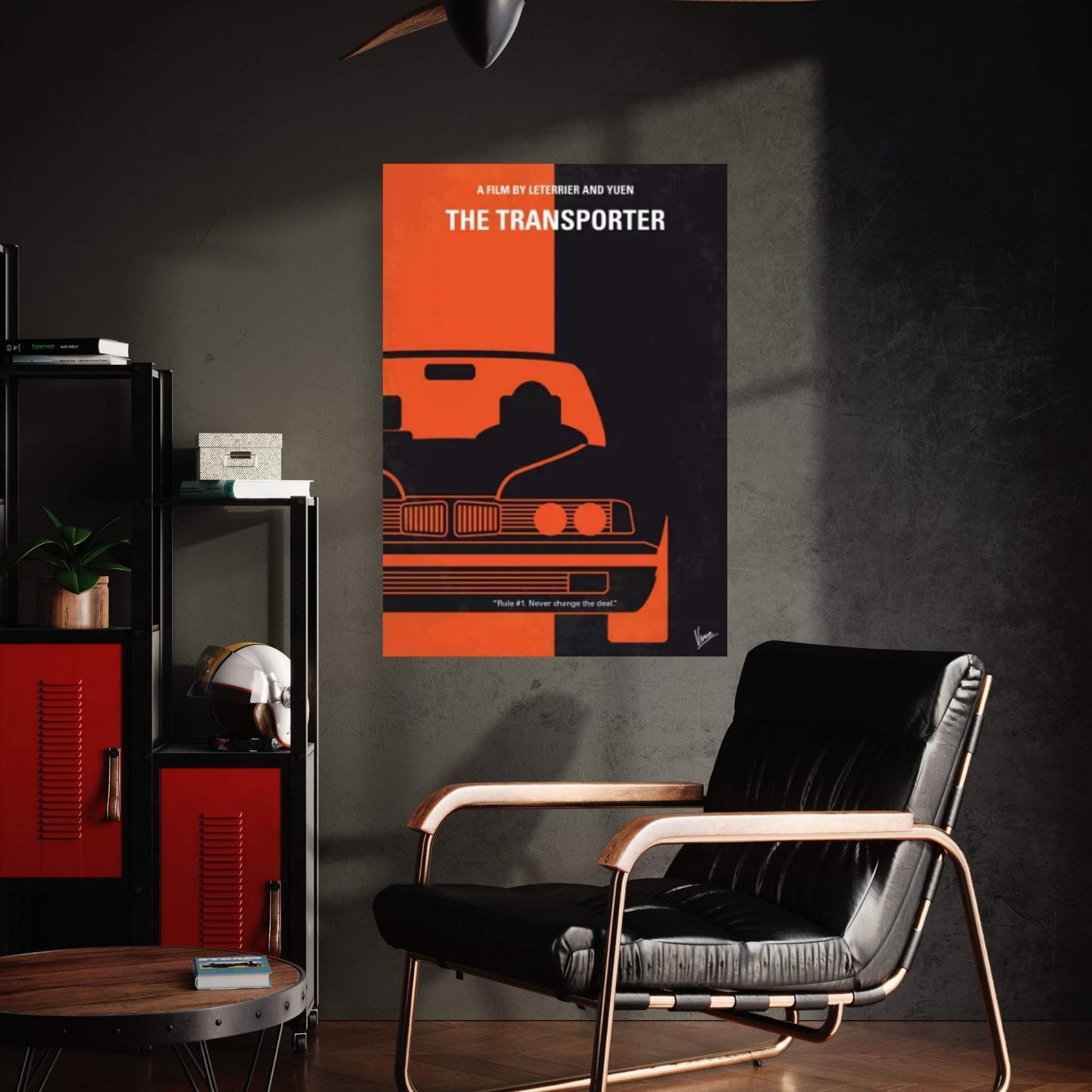 The Transporter Minimal Movie Poster Canvas Wall Art - Y Canvas