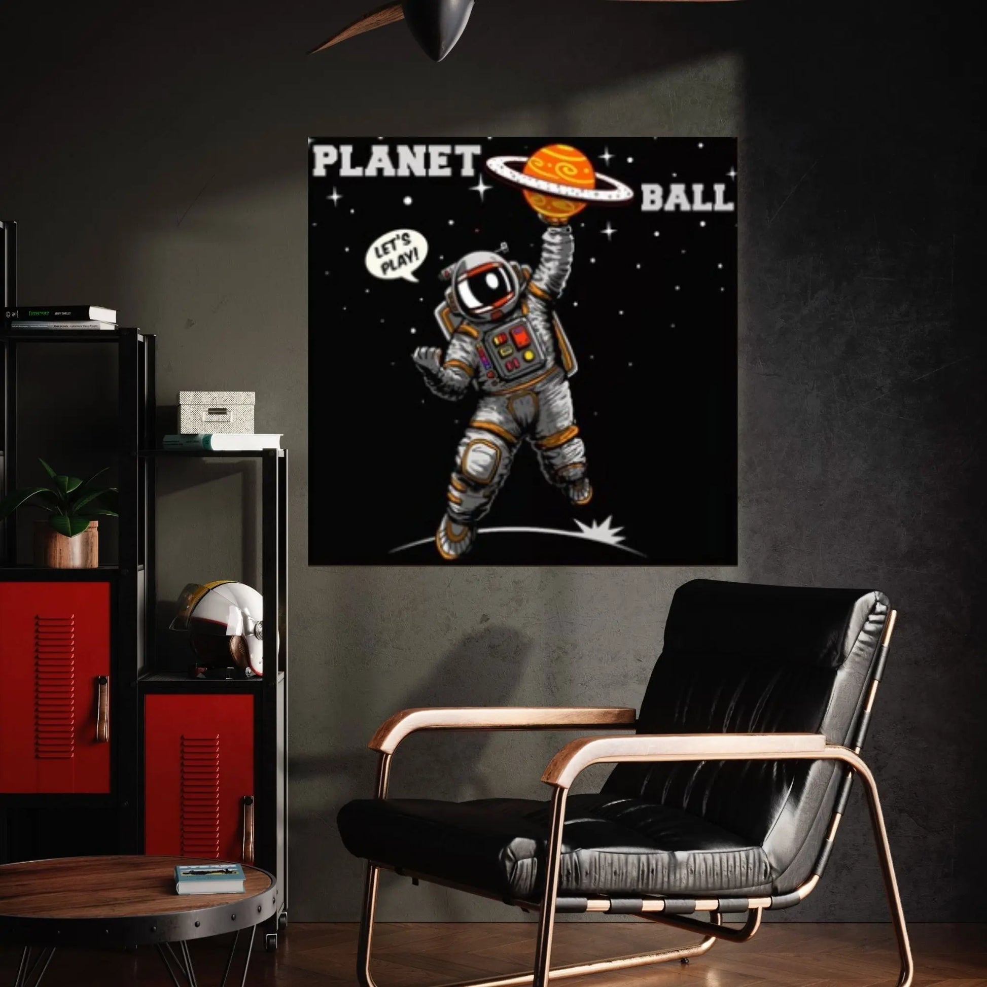 Basketball Astronaut Canvas Wall Art, Basketball Wall Art,Basketball Coach Gift, Sports Gift for Dad, Basketball Player Gift - Y Canvas