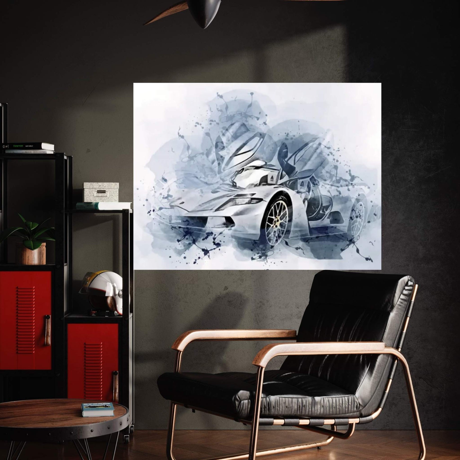 Aspark Owl 2022 Hypercar Exterior Silver Canvas Wall Art - Y Canvas