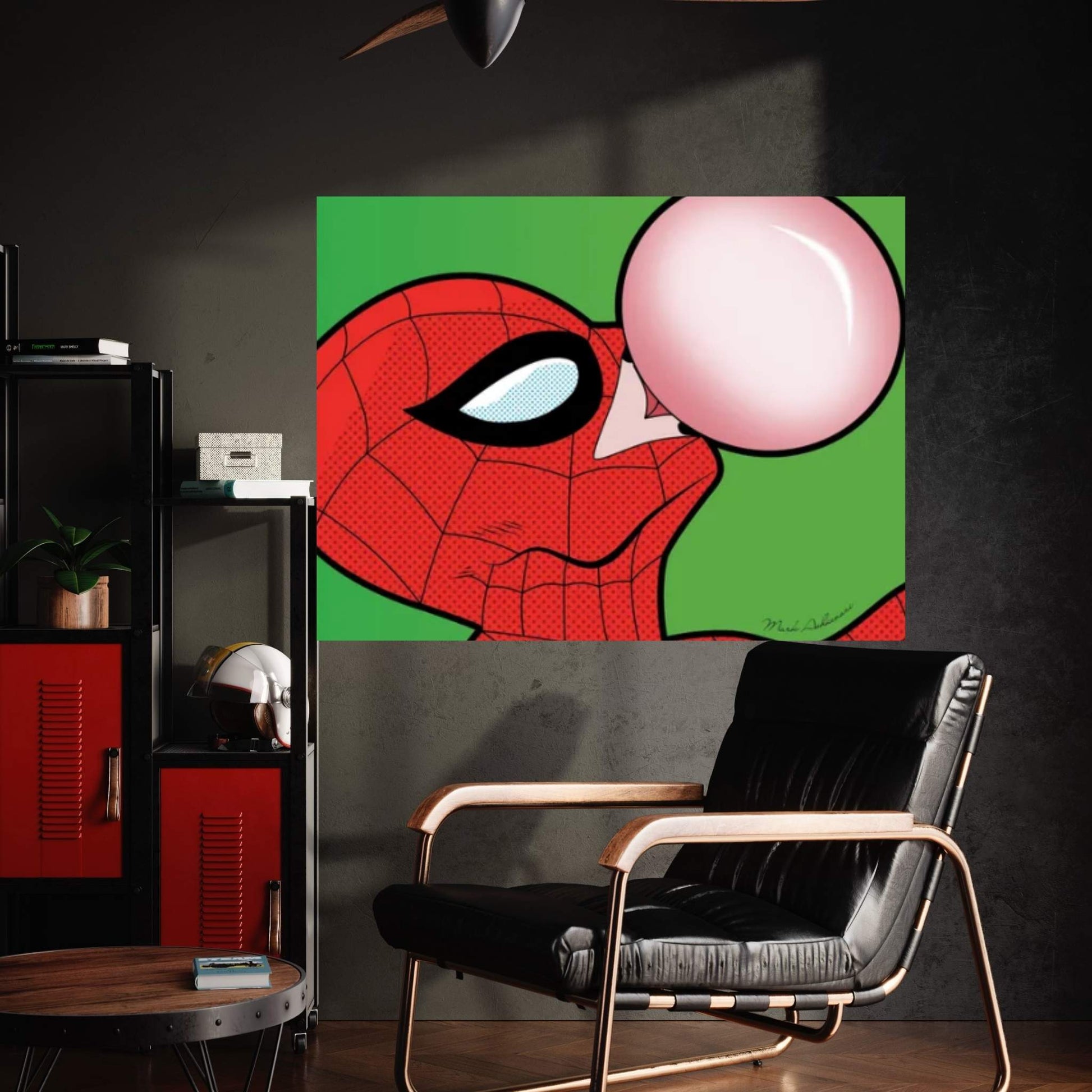 Spidey Chew Canvas Wall Art - Y Canvas