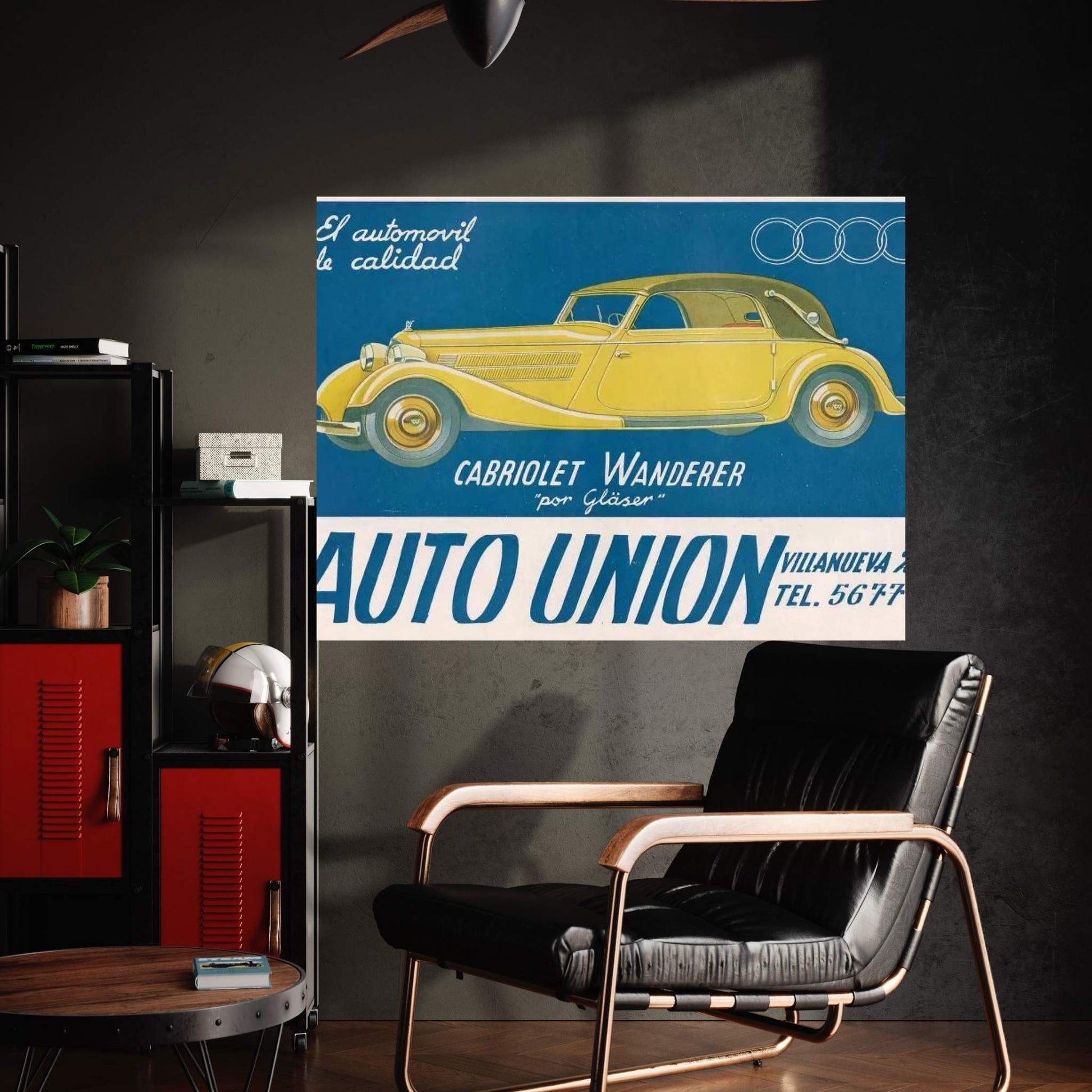 1930s Audi Magazine Advert Canvas Wall Art - Y Canvas