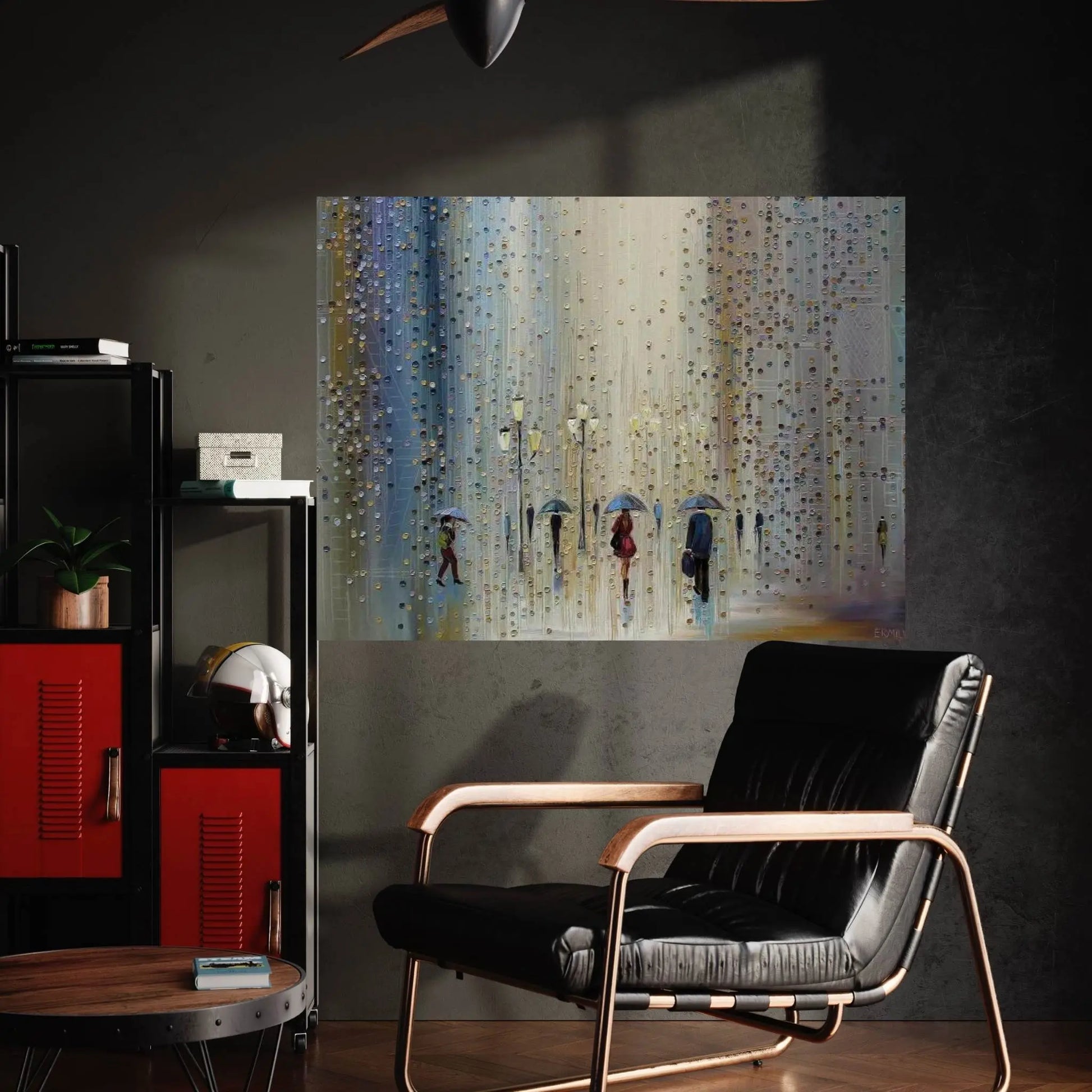 Under A Rainy Sky Canvas Wall Art - Y Canvas