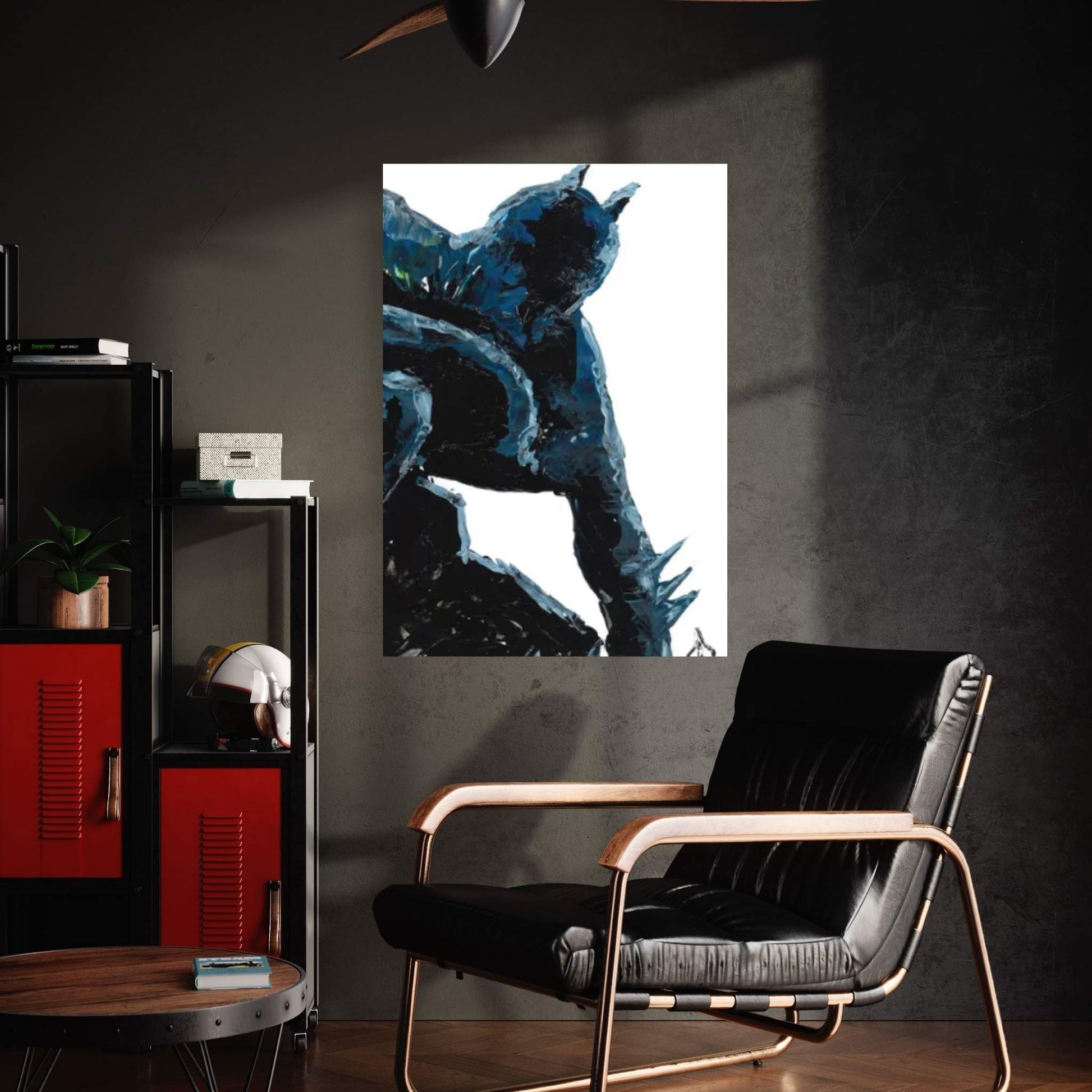 Batman Abstract III Canvas Wall Art - Y Canvas