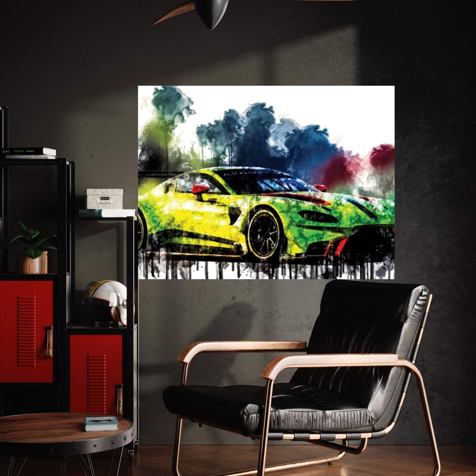 2018 Aston Martin Vantage GTE Vehicle CCCLXVIII Canvas Wall Art - Y Canvas