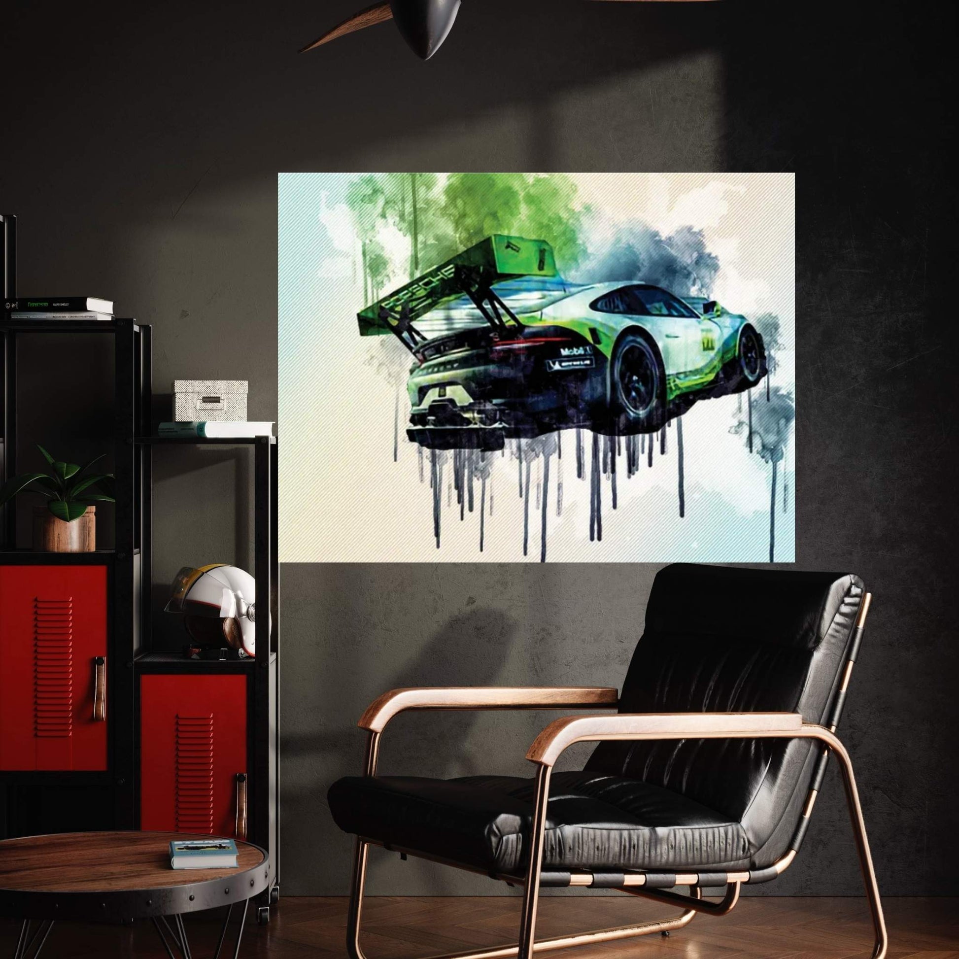 Porsche 911 Gt3 R 2019 Racing Car Rear View Exterior Supercar Racing Track German Sports Cars Canvas Wall Art - Y Canvas