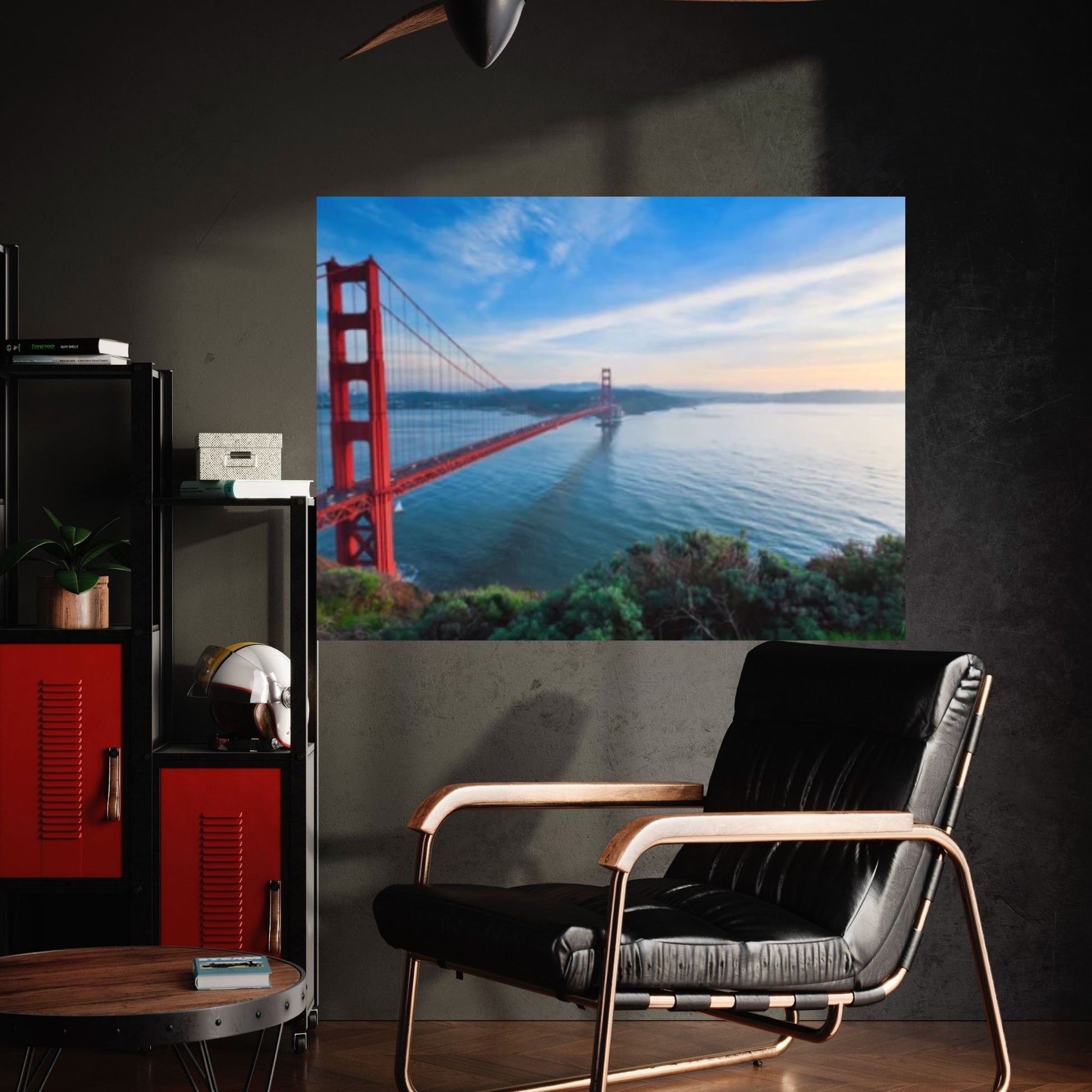 San Francisco Panoramic Canvas Print, San Francisco Canvas Wall Art, Golden Gate Bridge Canvas Art - Y Canvas