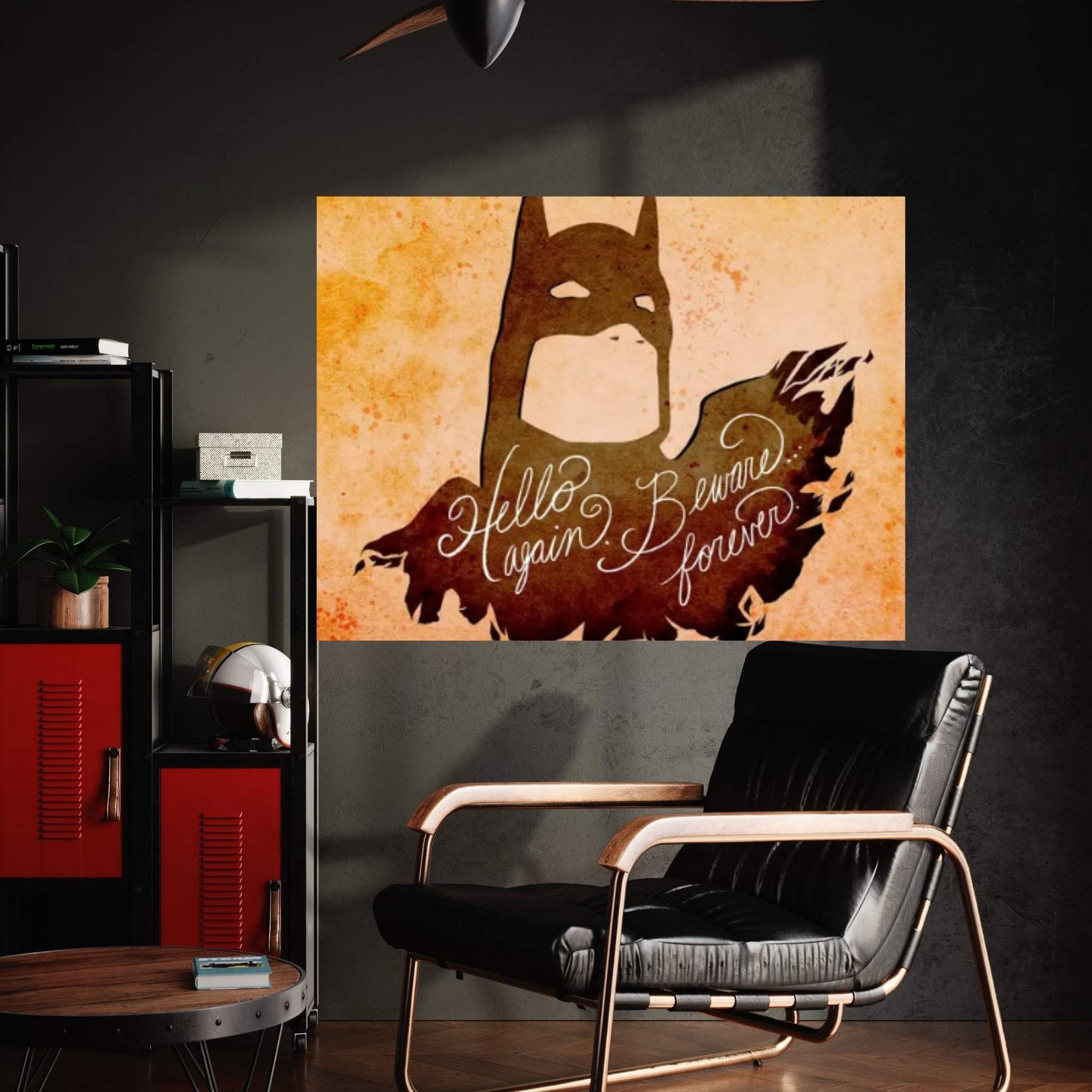 Hello Again. Beware Forever. Canvas Wall Art - Y Canvas