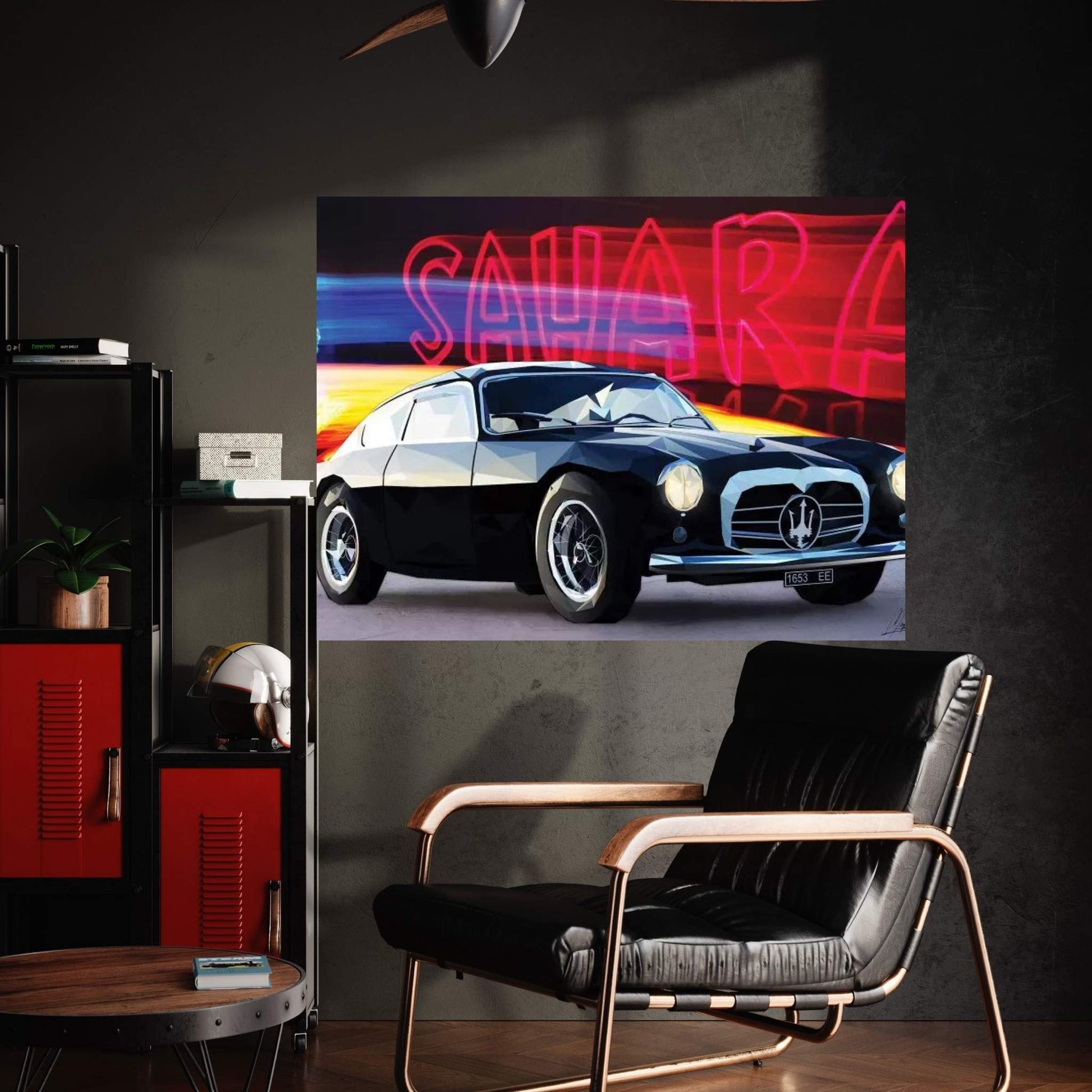 Le Noir Maserati Canvas Wall Art - Y Canvas