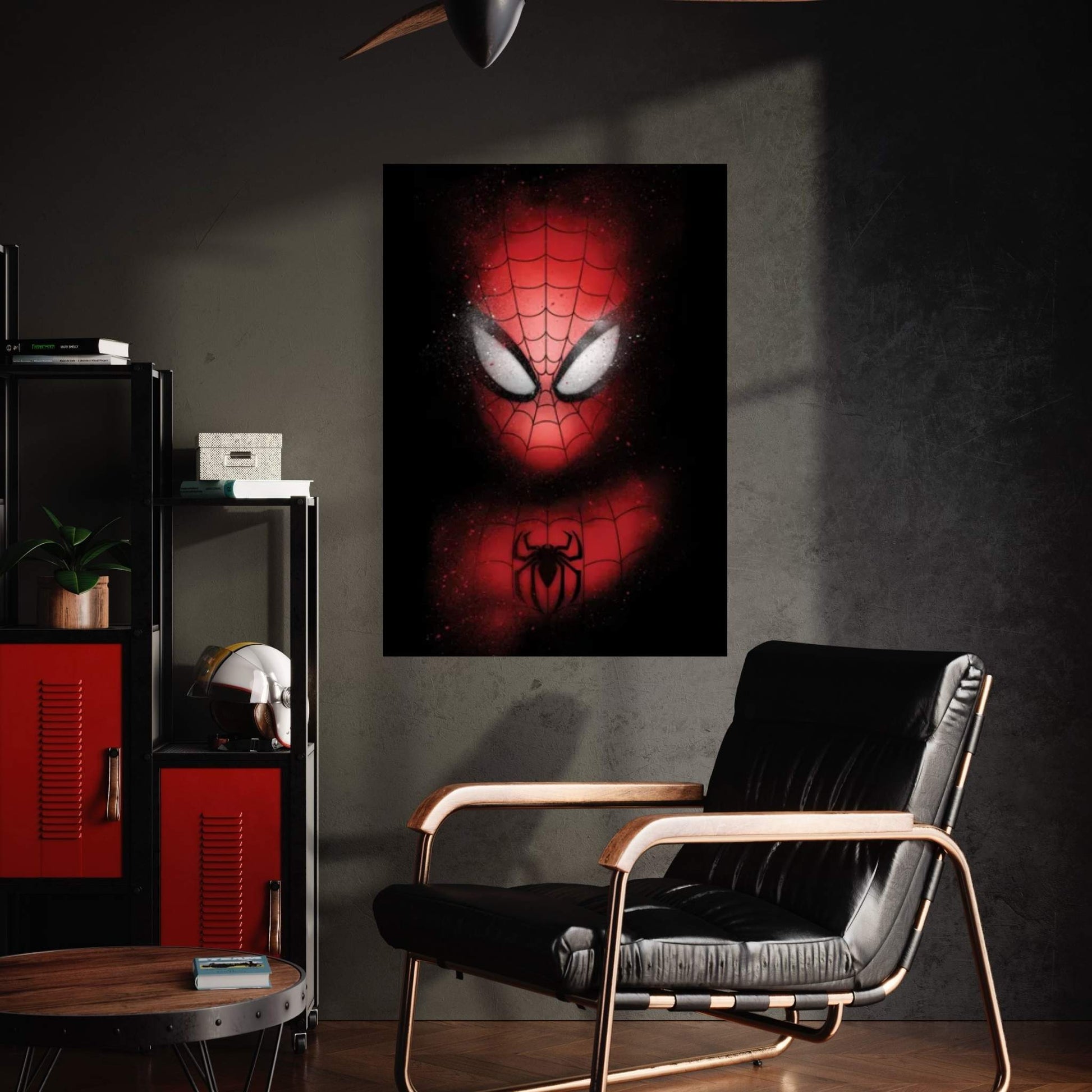 Spider Graffiti Canvas Wall Art - Y Canvas